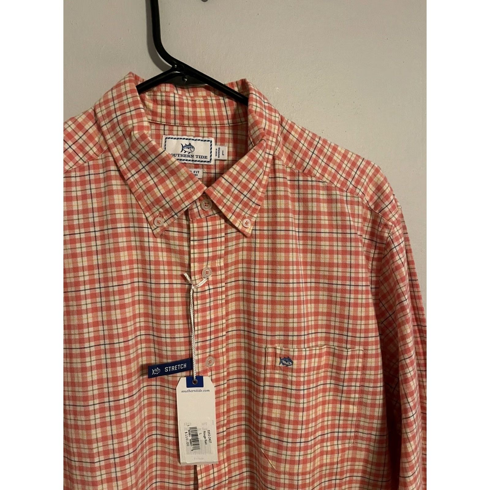 Southern Tide Southern Tide Shirt Mens L Classic Fit Stretch Rouge Red Long Sleeve Button Up Size US L / EU 52-54 / 3 - 3 Thumbnail