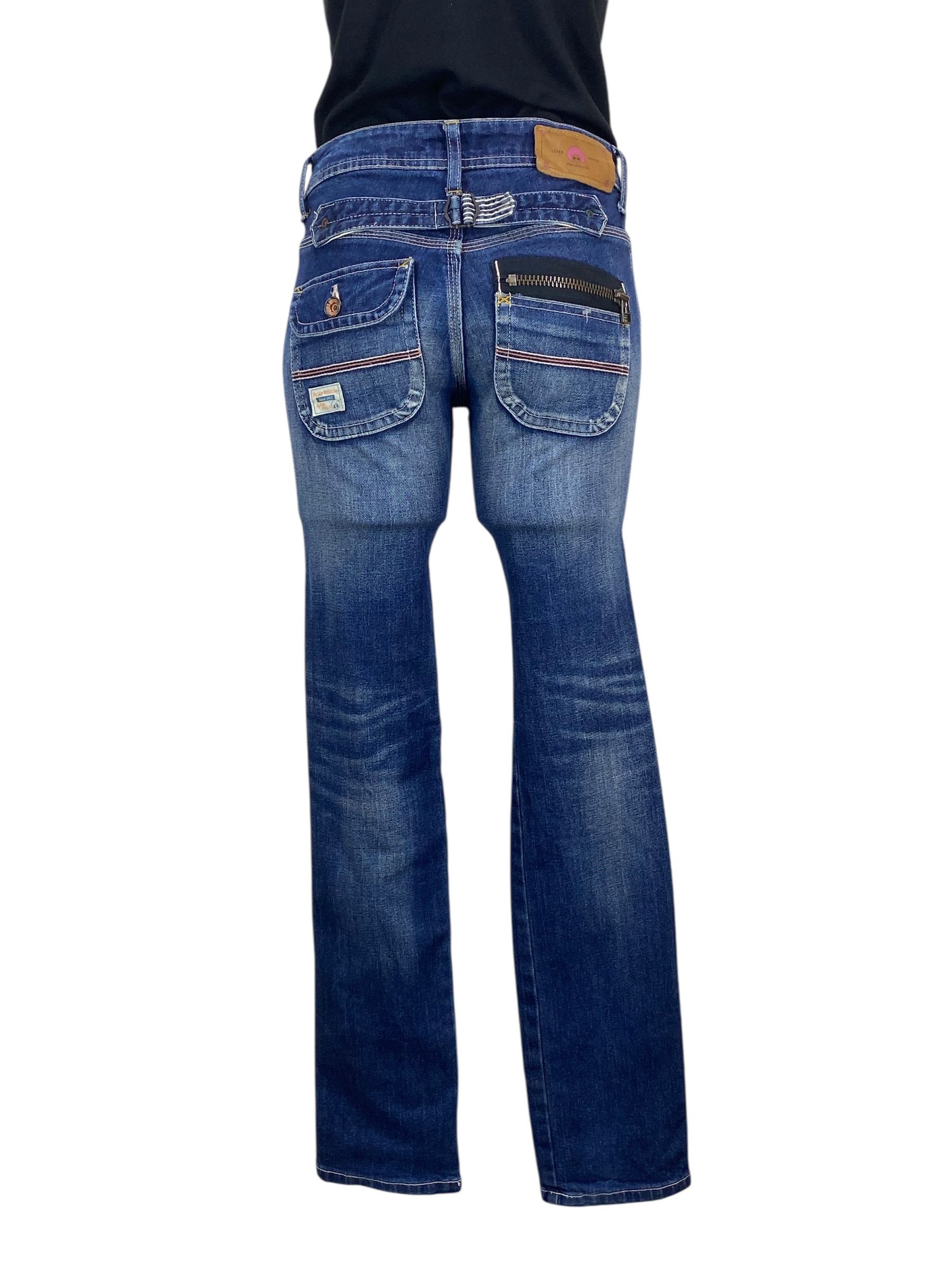 Japanese Brand Betty Smith Carpenter Pants Buckle Back Denim –Made in Japan Size 24" / US 00 / IT 34 - 1 Thumbnail