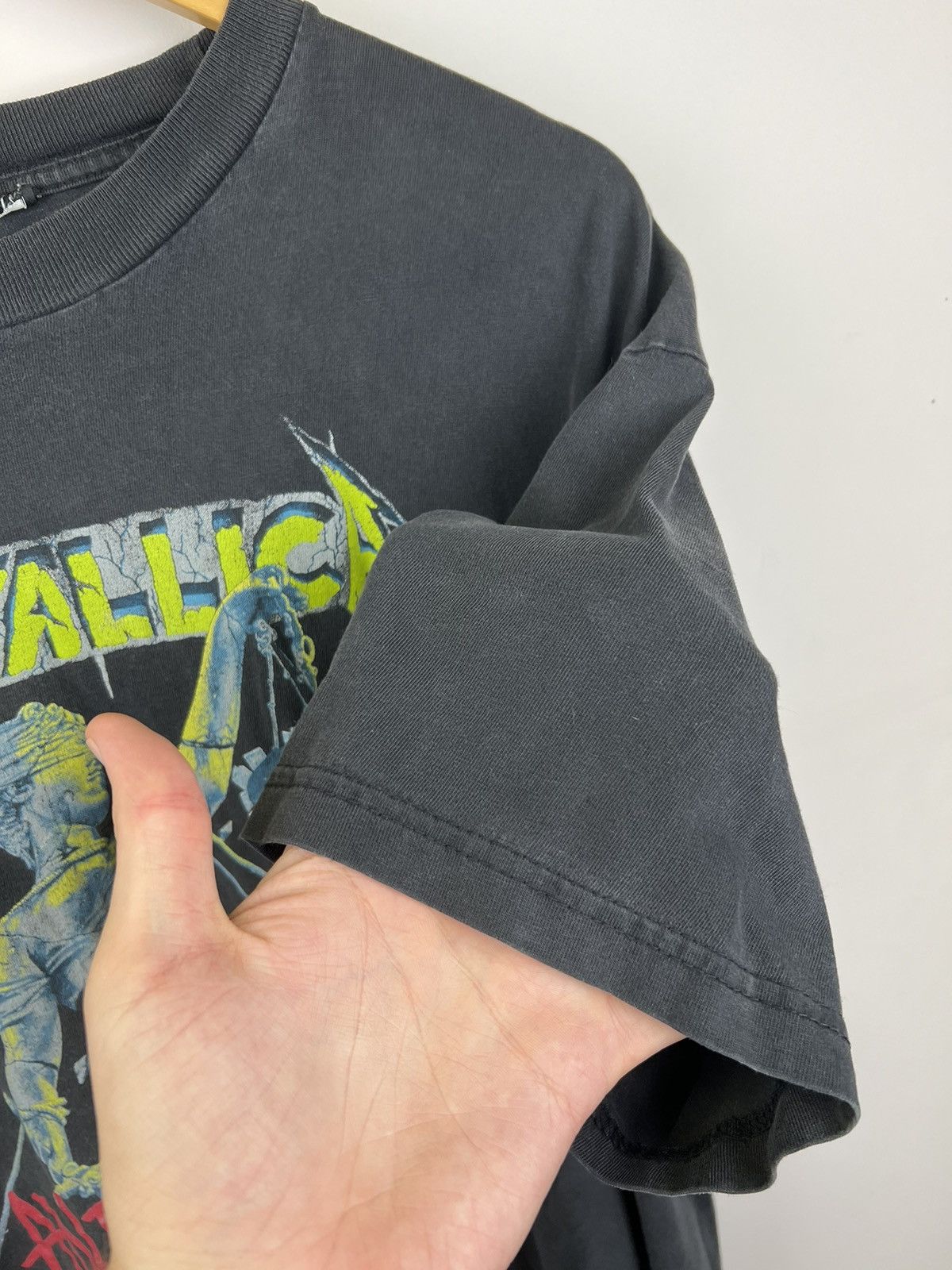 Band Tees × Vintage 1994 Metallica Hammer of Justice t-shirt Size US XL / EU 56 / 4 - 8 Thumbnail