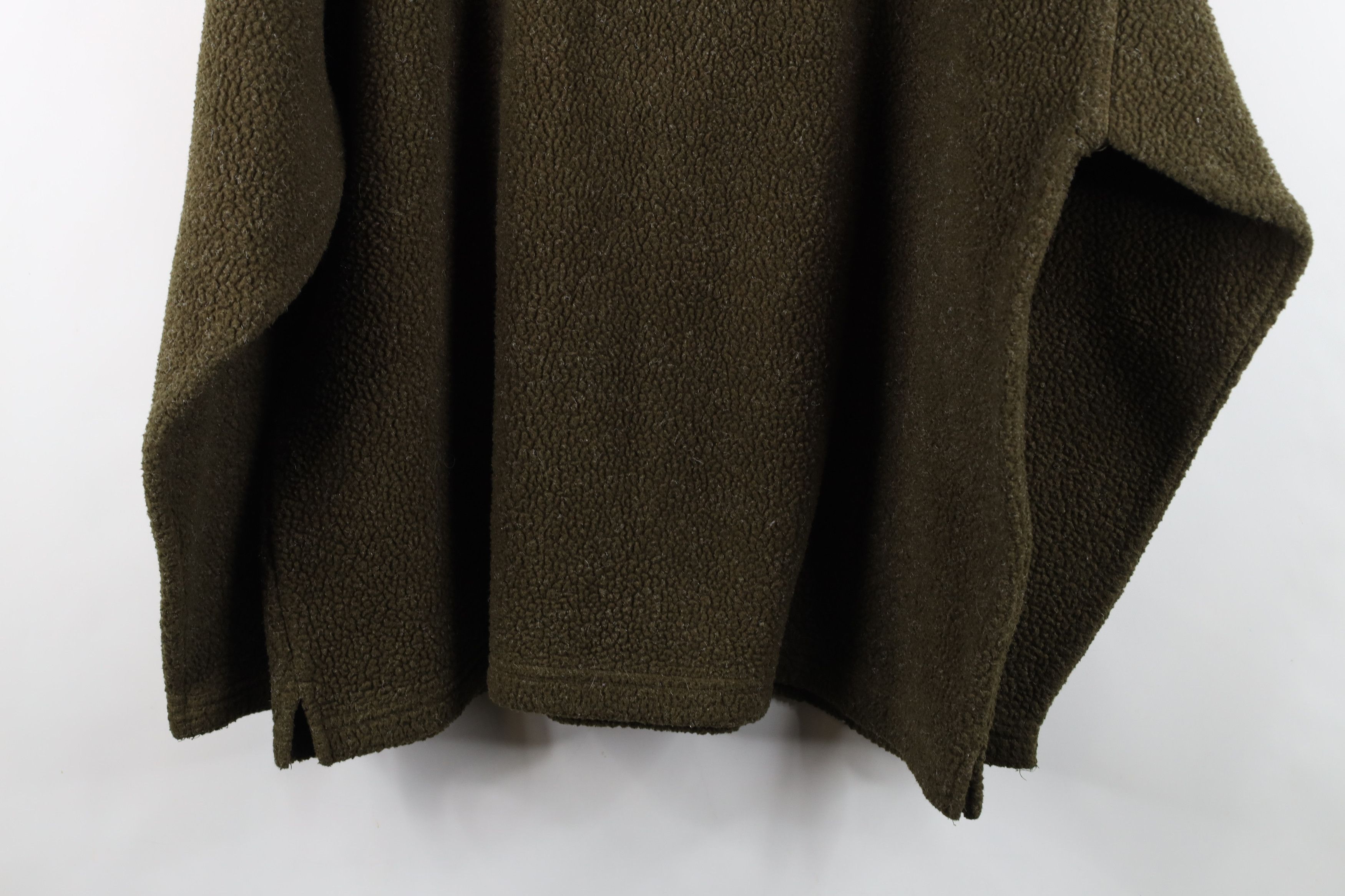 Vintage Vintage 90s Streetwear Baggy Deep Pile Fleece Sweater Green Size US L / EU 52-54 / 3 - 9 Thumbnail