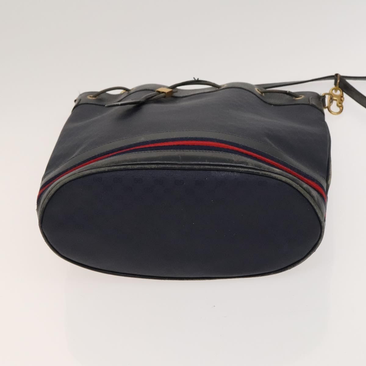 Gucci GUCCI Micro GG Supreme Sherry Line Shoulder Bag Pvc Navy Size ONE SIZE - 9 Thumbnail