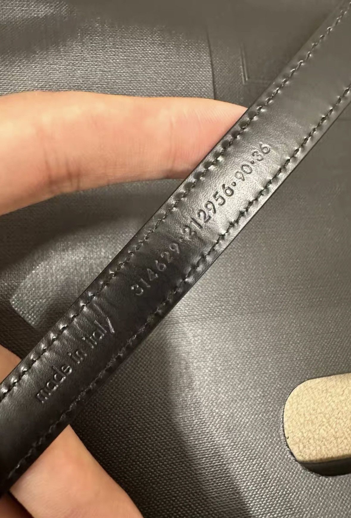 Saint Laurent Paris Saint Laurent SLP Gold Three-Segment Buckle Belt Size ONE SIZE - 4 Thumbnail