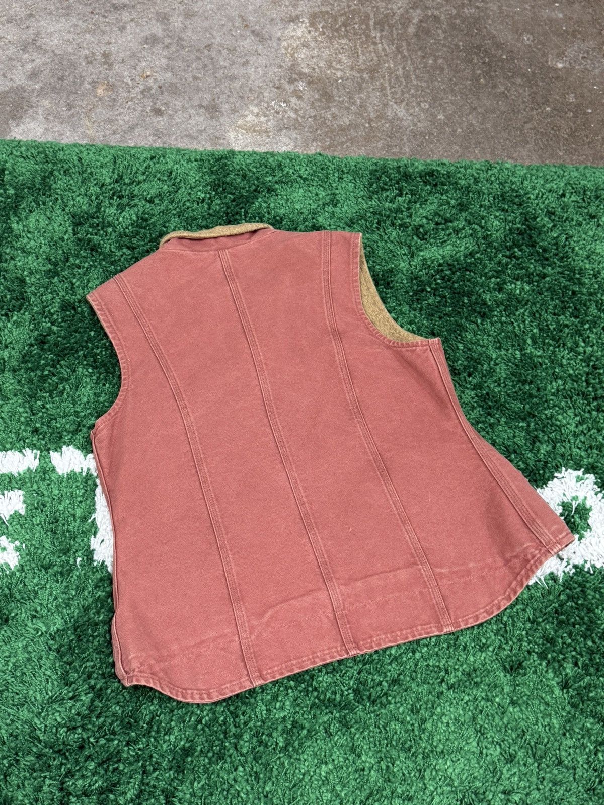 Carhartt Carhartt Womens Brick Vintage Heavy Sherpa Lined Work Vest Size M / US 6-8 / IT 42-44 - 6 Thumbnail
