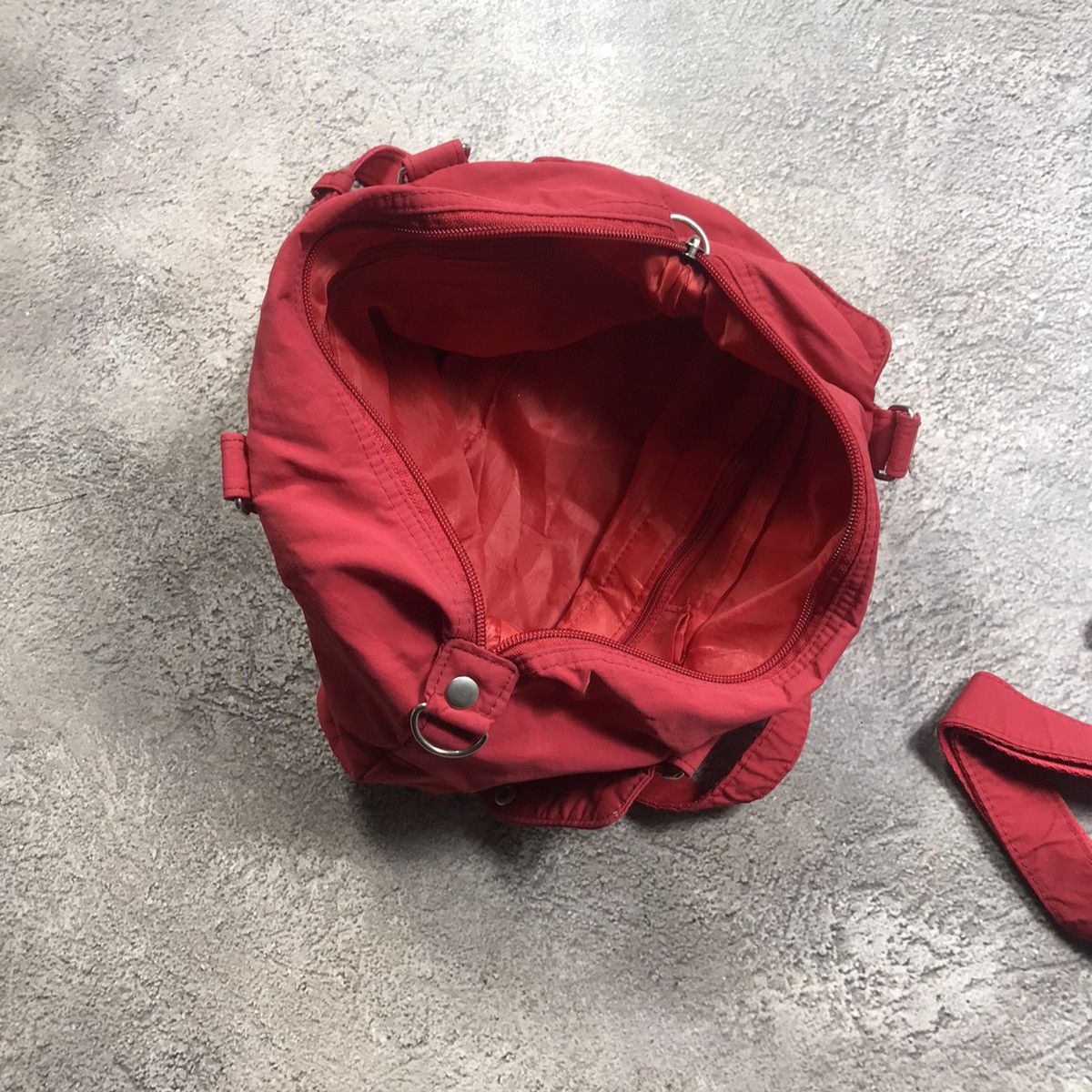 Vintage Vintage Y2K Red Crossbody Pocket Bag Streetwear Baggy OS Size ONE SIZE - 8 Thumbnail