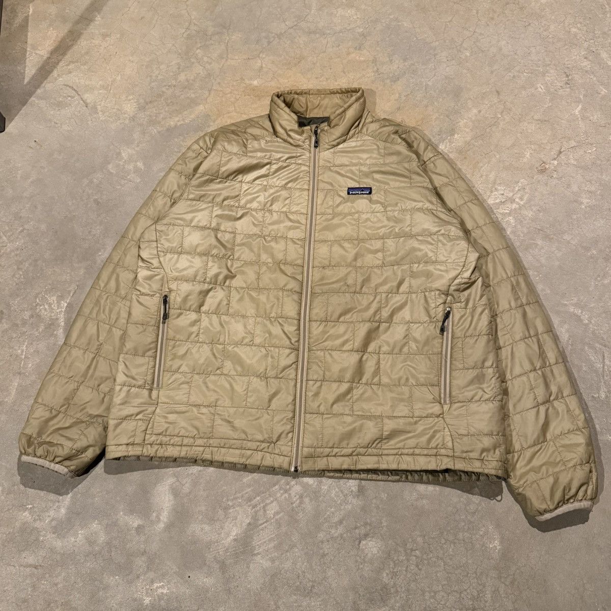 Patagonia Patagonia Nano Puff Primaloft Quilted Zip Jacket Gold Khaki Size US XL / EU 56 / 4 - 2 Thumbnail