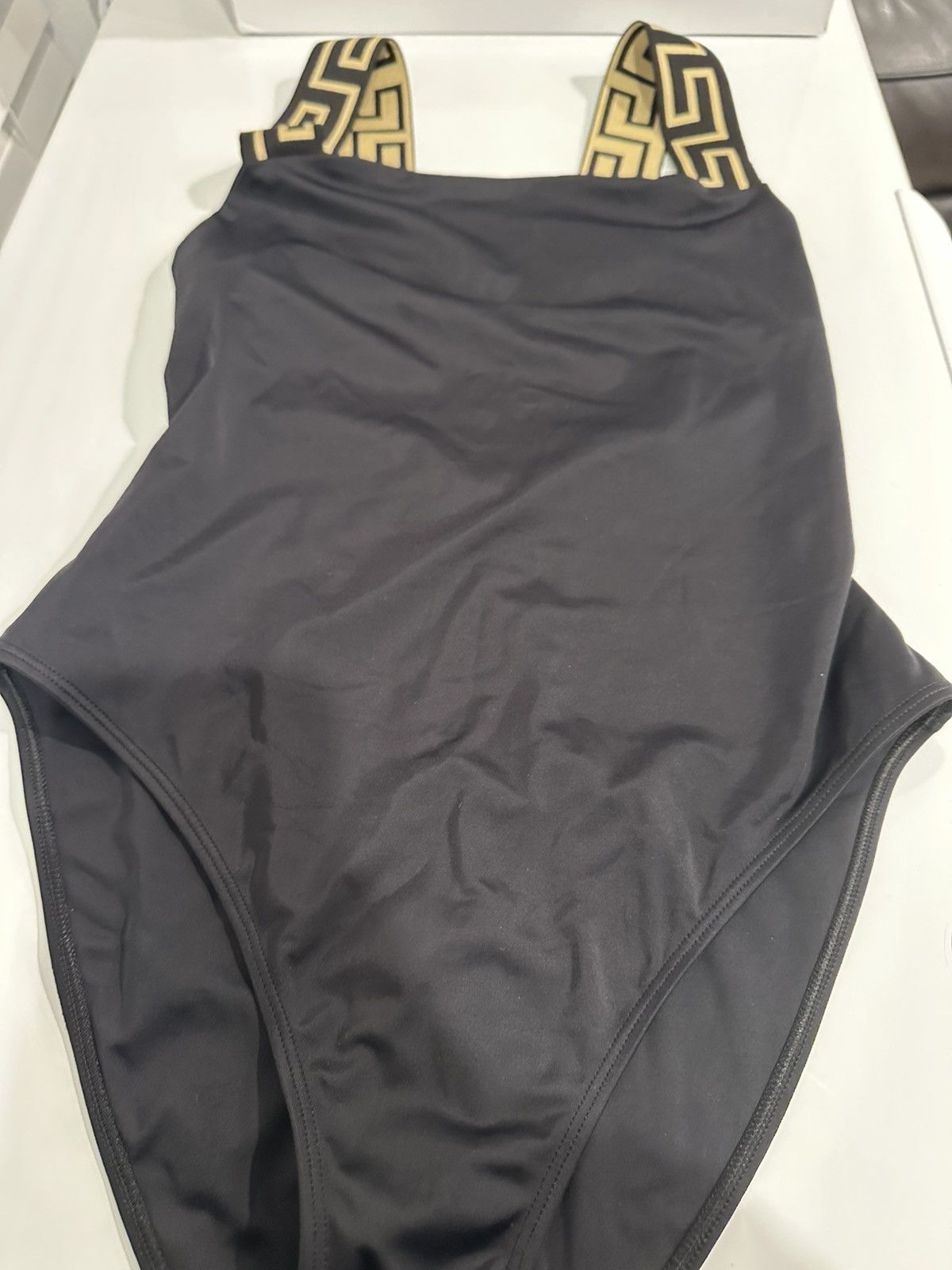 Versace Versace Black Greca One-Piece Swimsuit Size 5 (X-Large) Size XL / US 12-14 / IT 48-50 - 2 Thumbnail