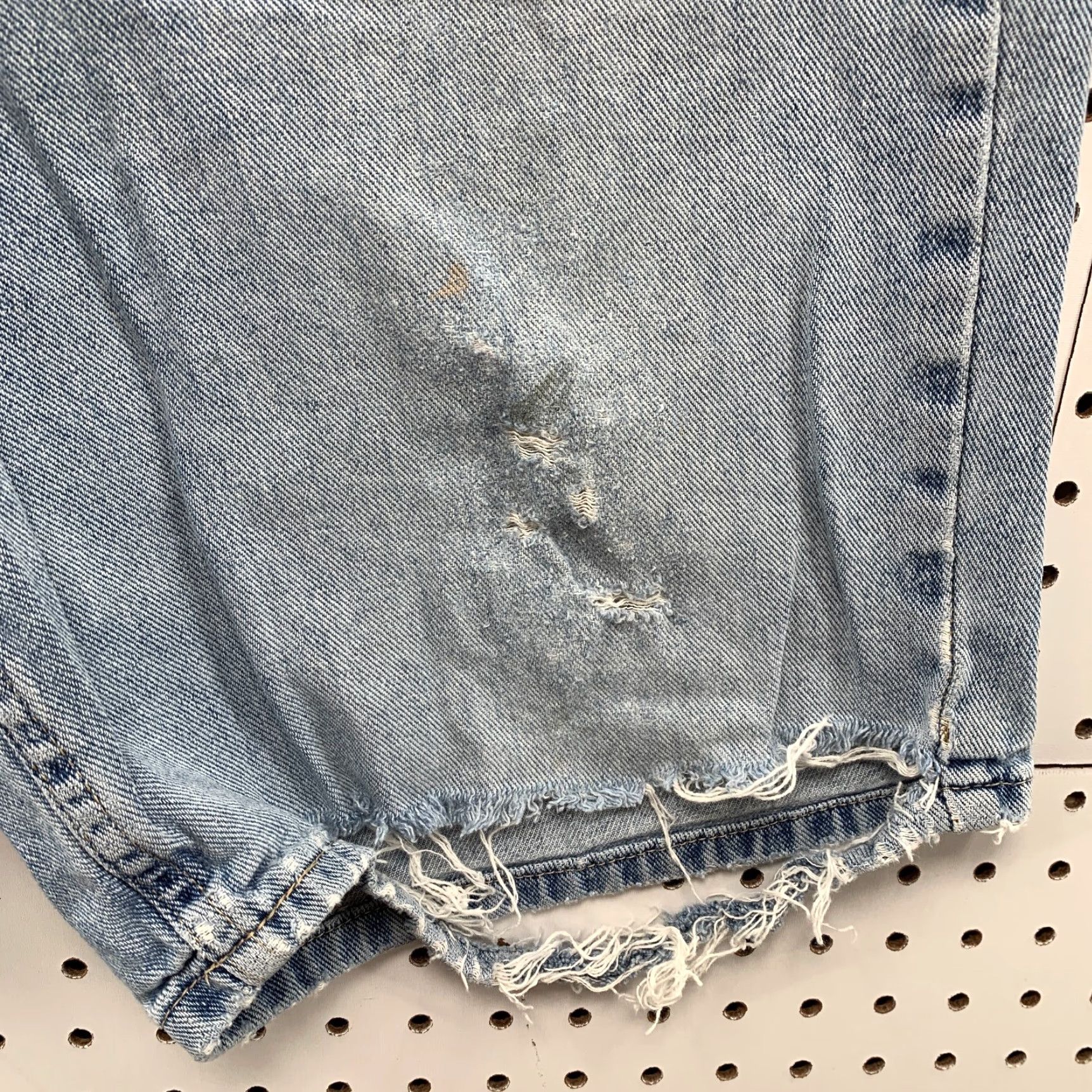 Vintage Vintage 90s Mission Blues Shorts Denim Jorts Distressed Mens 33x10 Blue Size US 33 - 7 Thumbnail