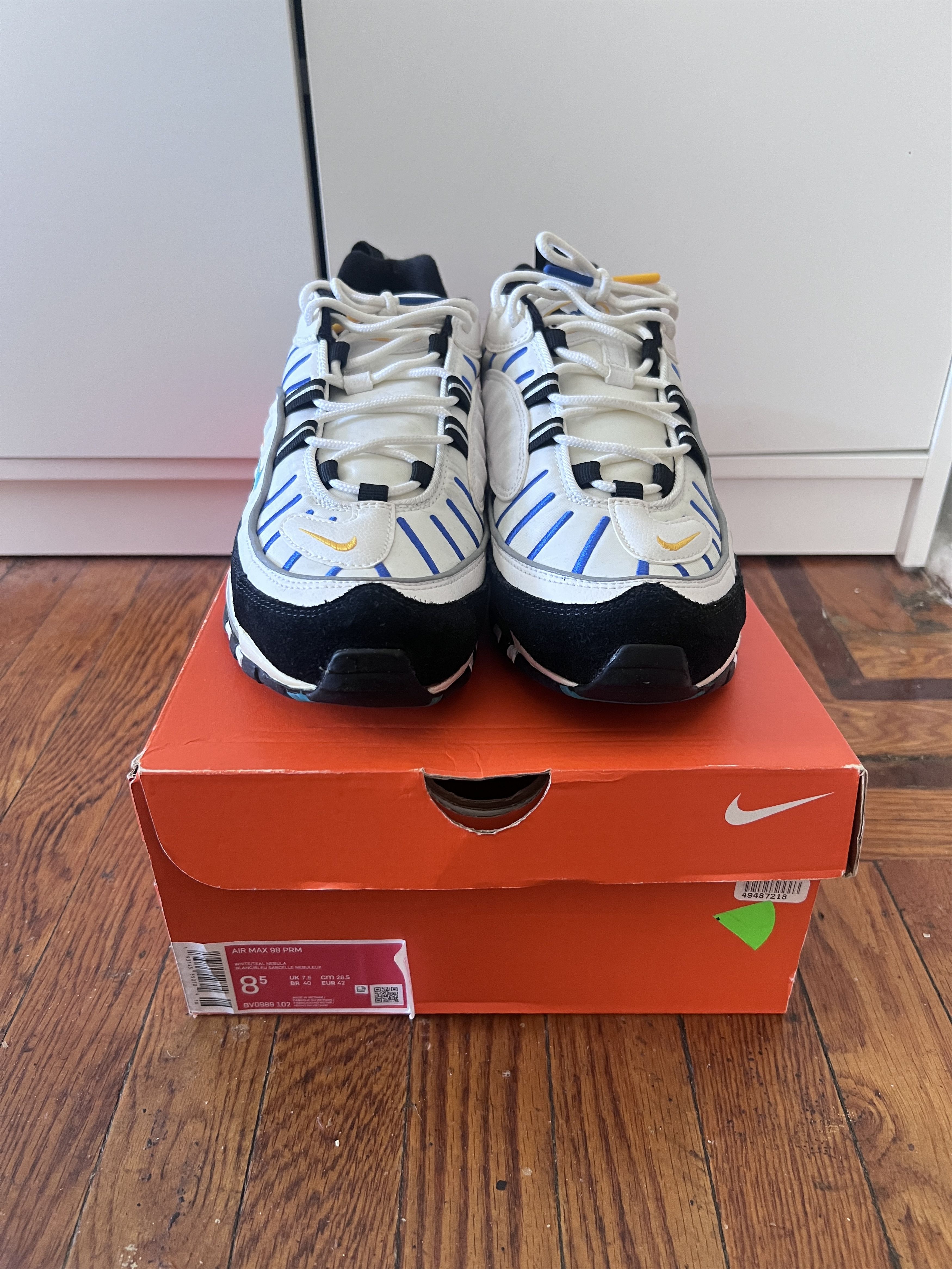 Nike 2019 Nike Air Max 98 Premium 'Teal Nebula' (M 8.5) Size US 8.5 / EU 41-42 - 1 Thumbnail
