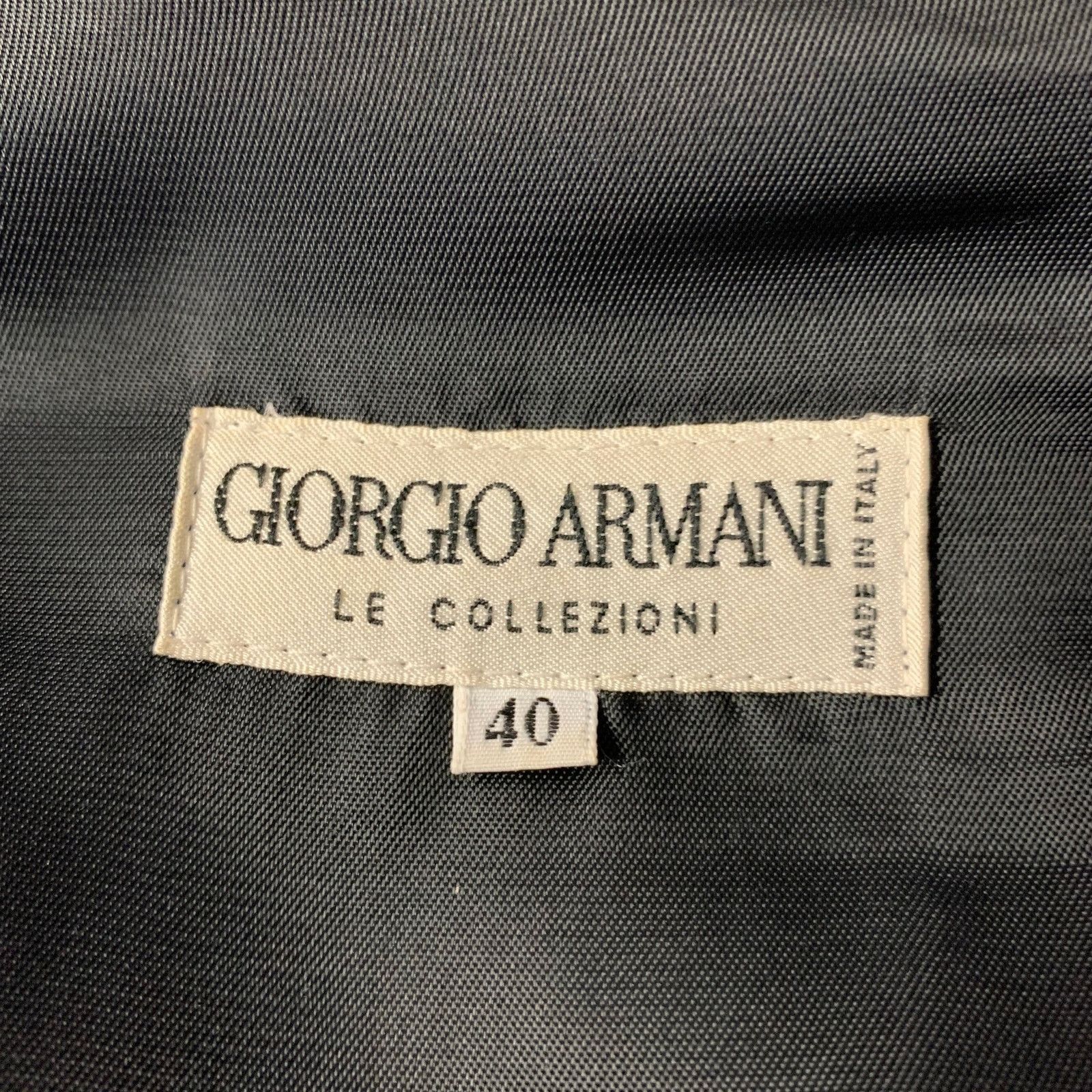 Giorgio Armani GIORGIO ARMANI Grey Heather Wool Blend Patchpocket Vest Size 40R - 5 Thumbnail
