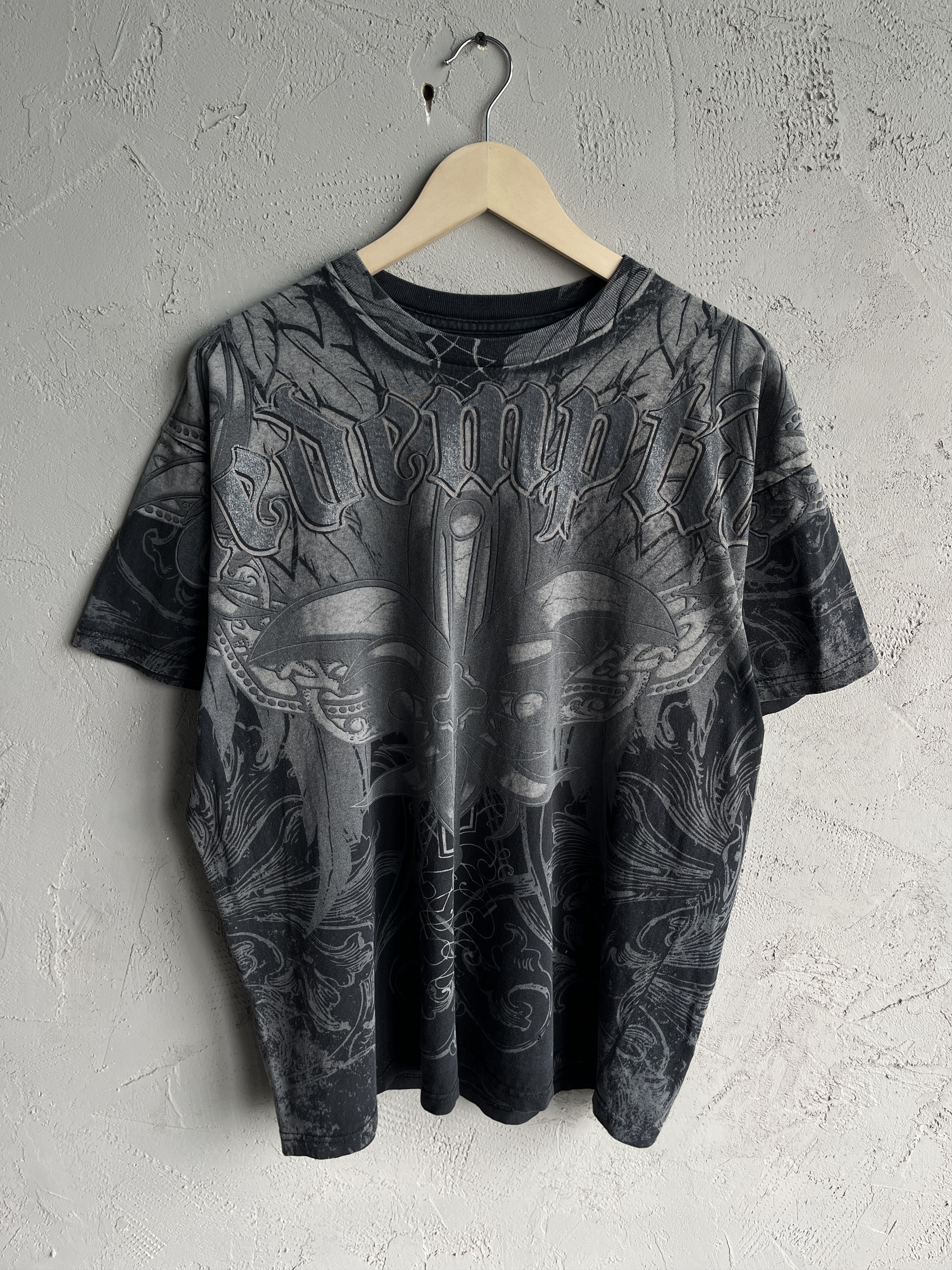 Affliction × Vintage Vintage Chemistry Redemption Skull Wing Cyber Y2K T Shirt Size US XL / EU 56 / 4 - 1 Thumbnail