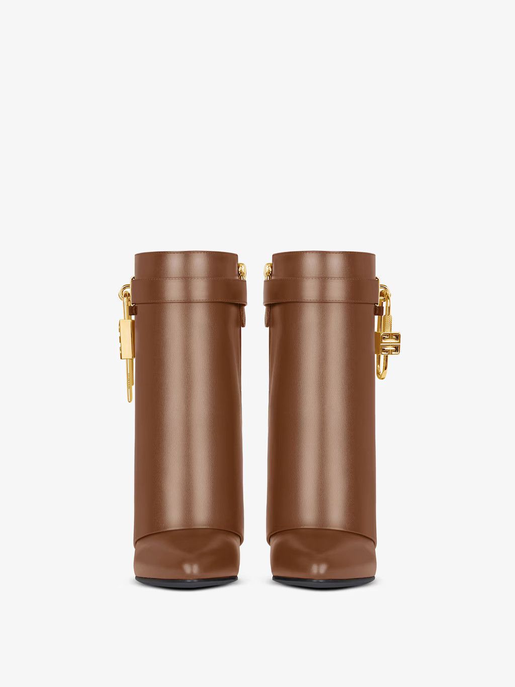 Givenchy o1w1db10525 Shark Lock Ankle Boots in Brown Size US 7 / IT 37 - 4 Thumbnail