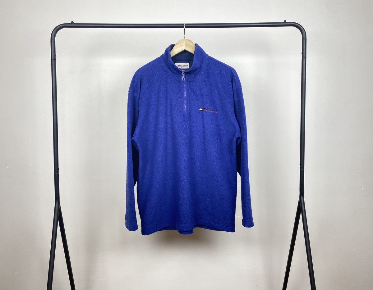 Tommy Hilfiger Hilfiger Athletics Fleece Jacket Zip Up Style Embriodered Size US XL / EU 56 / 4 - 2 Thumbnail