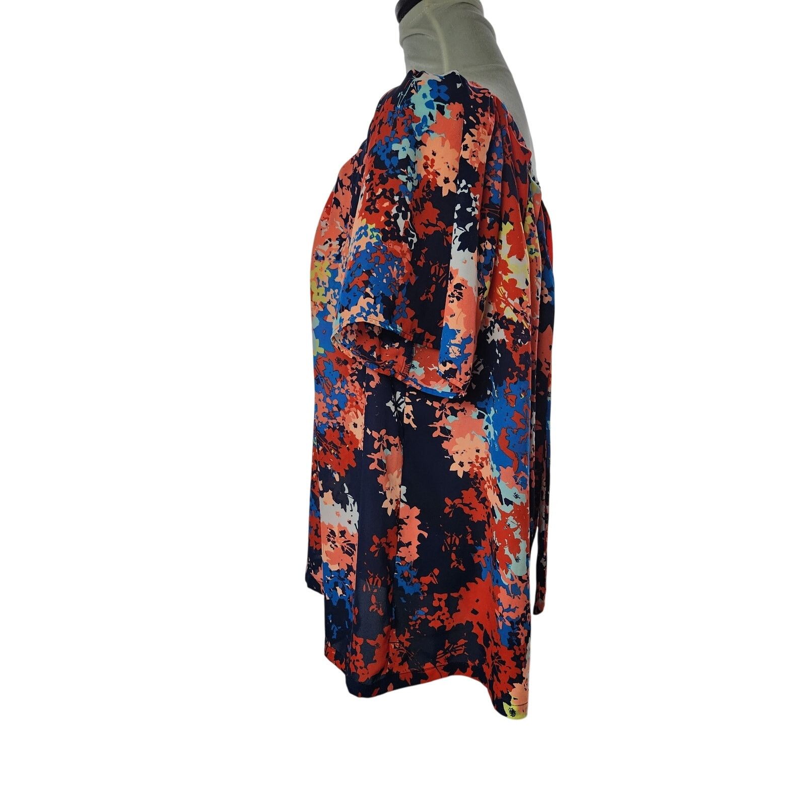 Liz Claiborne A.N.A A New Approach Plus Size 1X Blouse Multicolor Top Size XL / US 12-14 / IT 48-50 - 5 Thumbnail