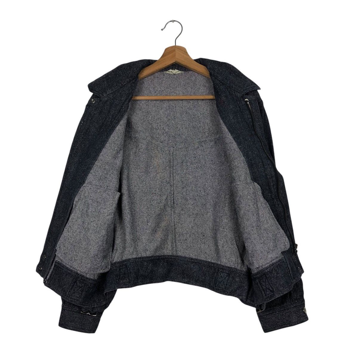 Japanese Brand 📌Vintage Denim Bomber Jacket Mige Parso Issey Miyake Size US M / EU 48-50 / 2 - 14 Thumbnail