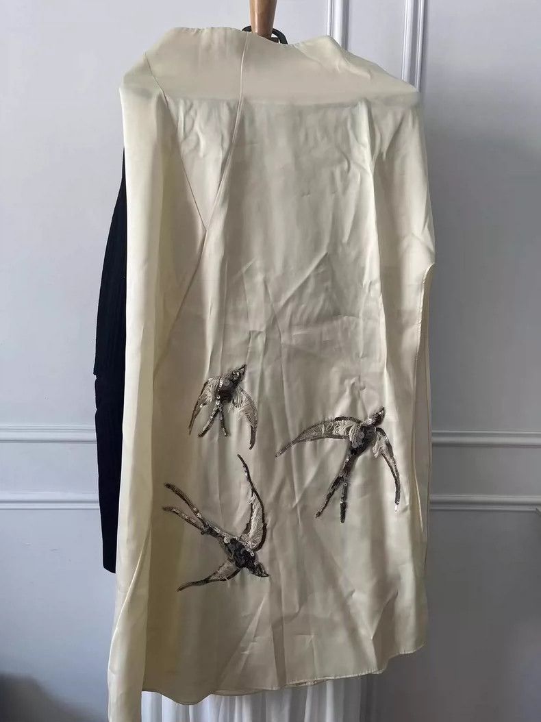 Jil Sander Jil Sander size 32 Silk half skirt Size 42" / US 20 - 3 Thumbnail