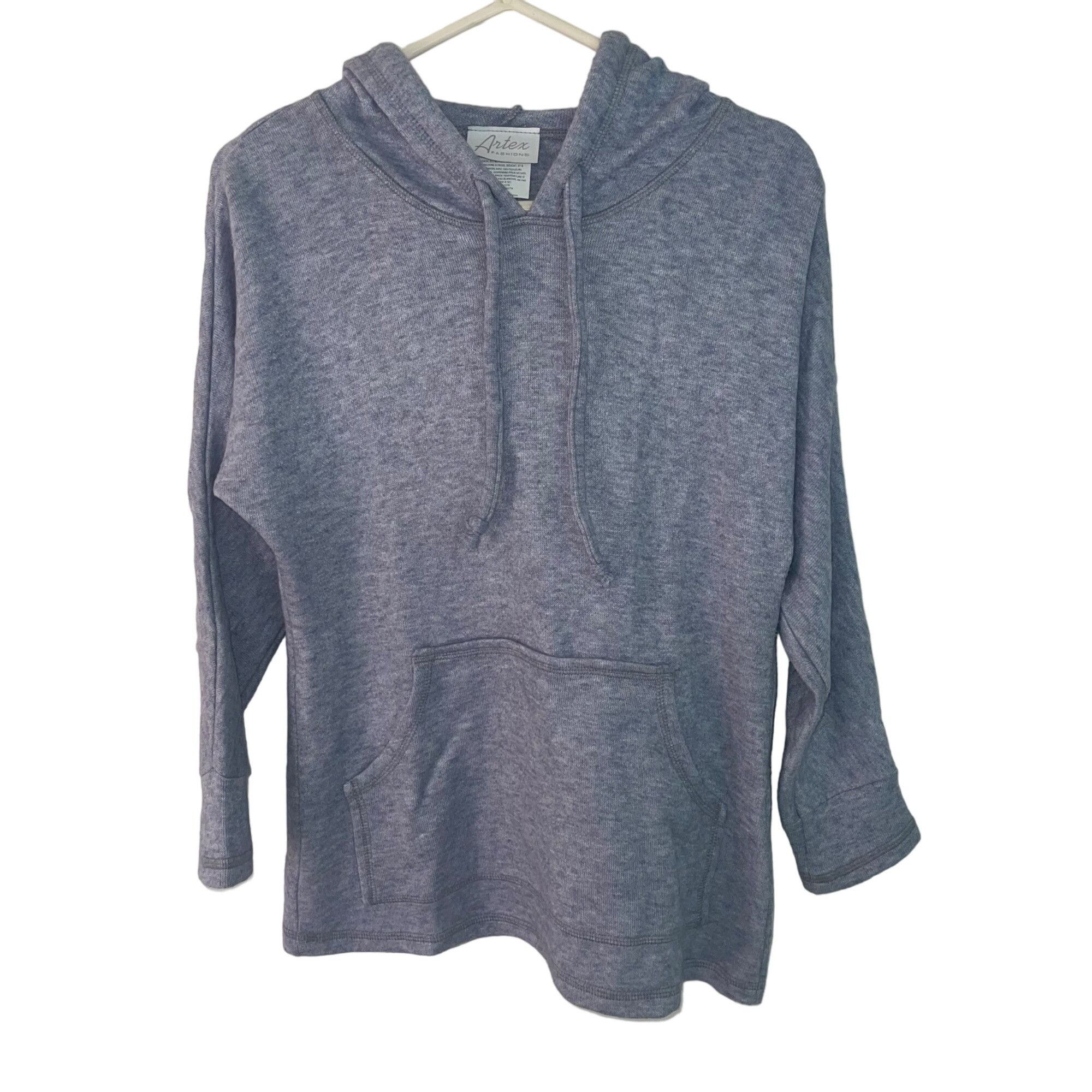 Other Artex Fashions Womens Hoodie Size XS Gray Knit Size XS / US 0-2 / IT 36-38 - 7 Thumbnail