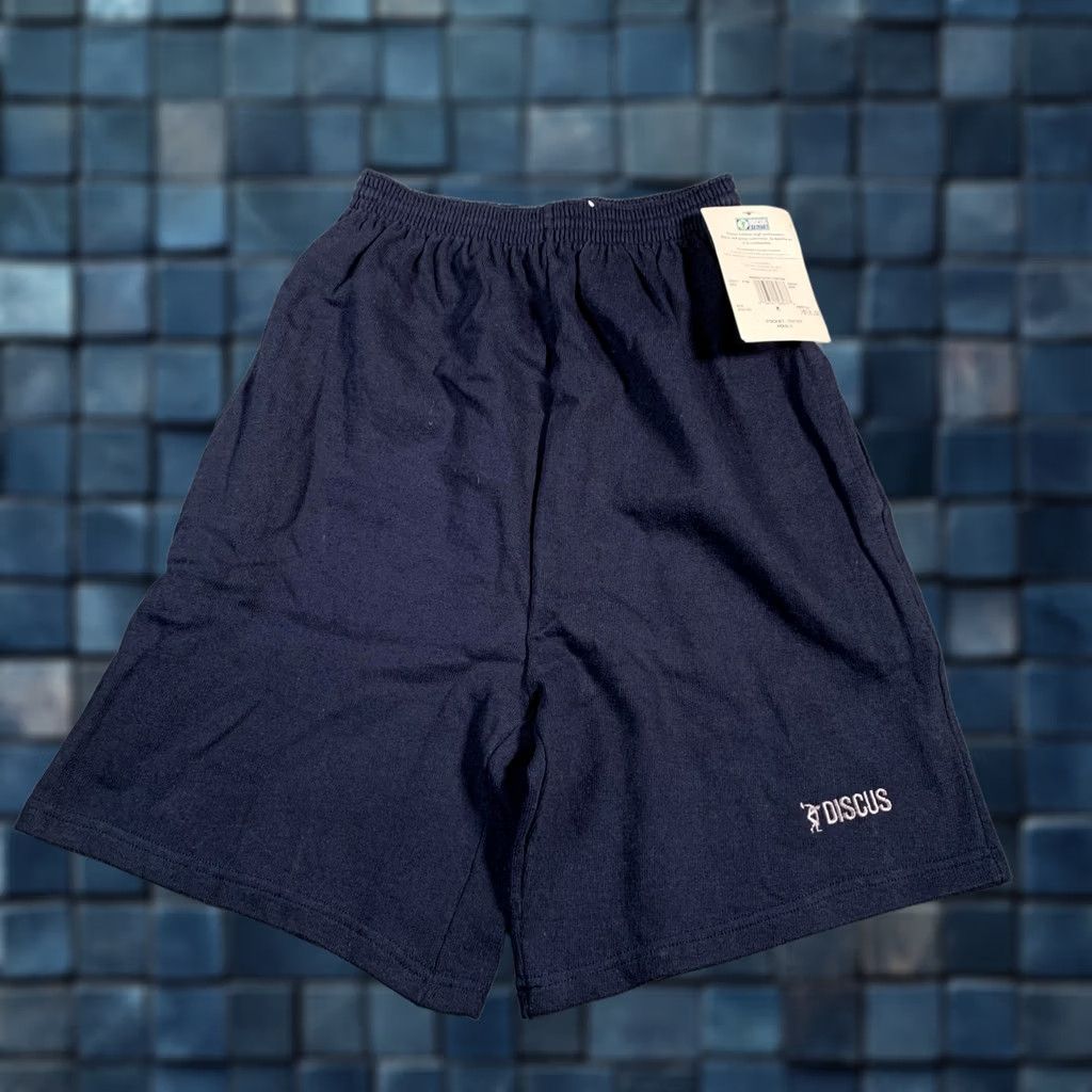 Vintage Discus Athletic Jersey Pocket Short Mens Medium Navy Elastic Waist NWT Size US M / EU 48-50 / 2 - 1 Thumbnail