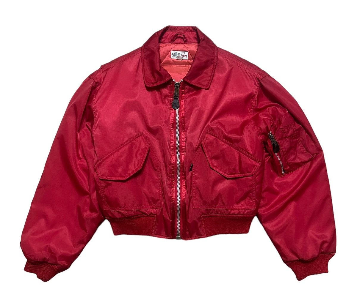 Issey Miyake Vintage Elite Models Cropped Bomber Jacket Size US M / EU 48-50 / 2 - 2 Thumbnail