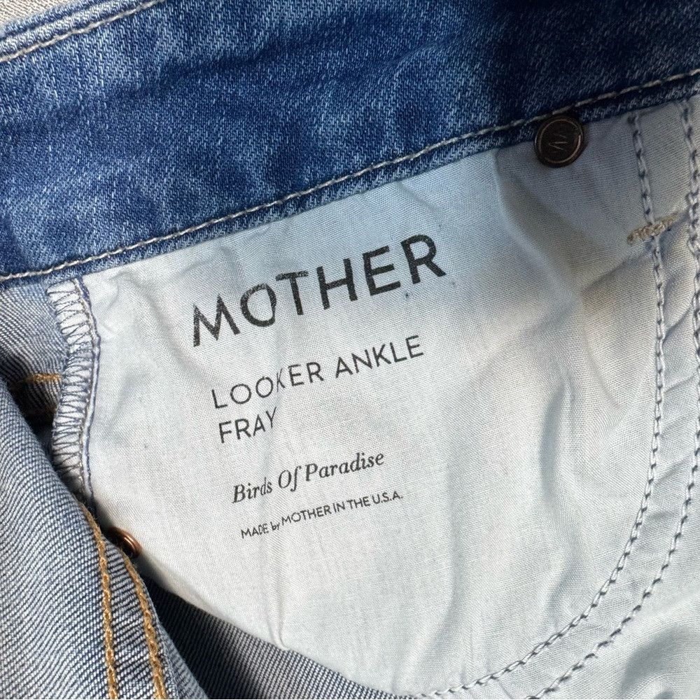 MOTHER MOTHER The Looker Ankle Fray Birds of Paradise Jeans Size 2 Size 28" / US 6 / IT 42 - 6 Thumbnail