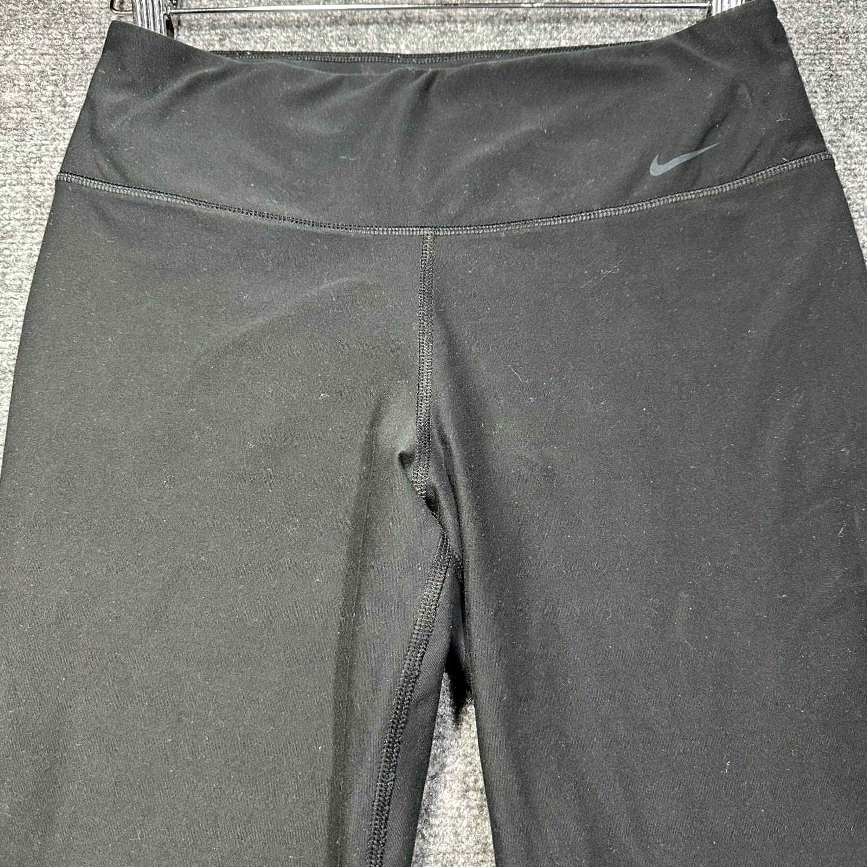Nike Nike Dri-Fit Pants Womens M Black Stretch Compression Ankle Pants Size 32" / US 10 / IT 46 - 3 Thumbnail