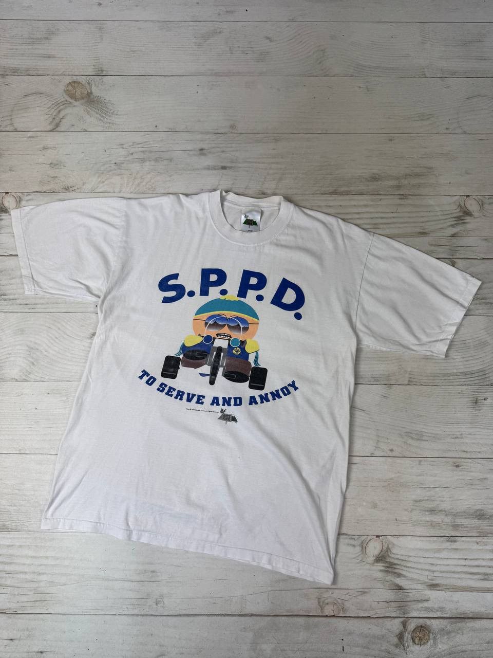 Cartoon Network Vintage South Park 1999 Cartman SPPD Comedy Central T-Shirt Size US L / EU 52-54 / 3 - 1 Thumbnail