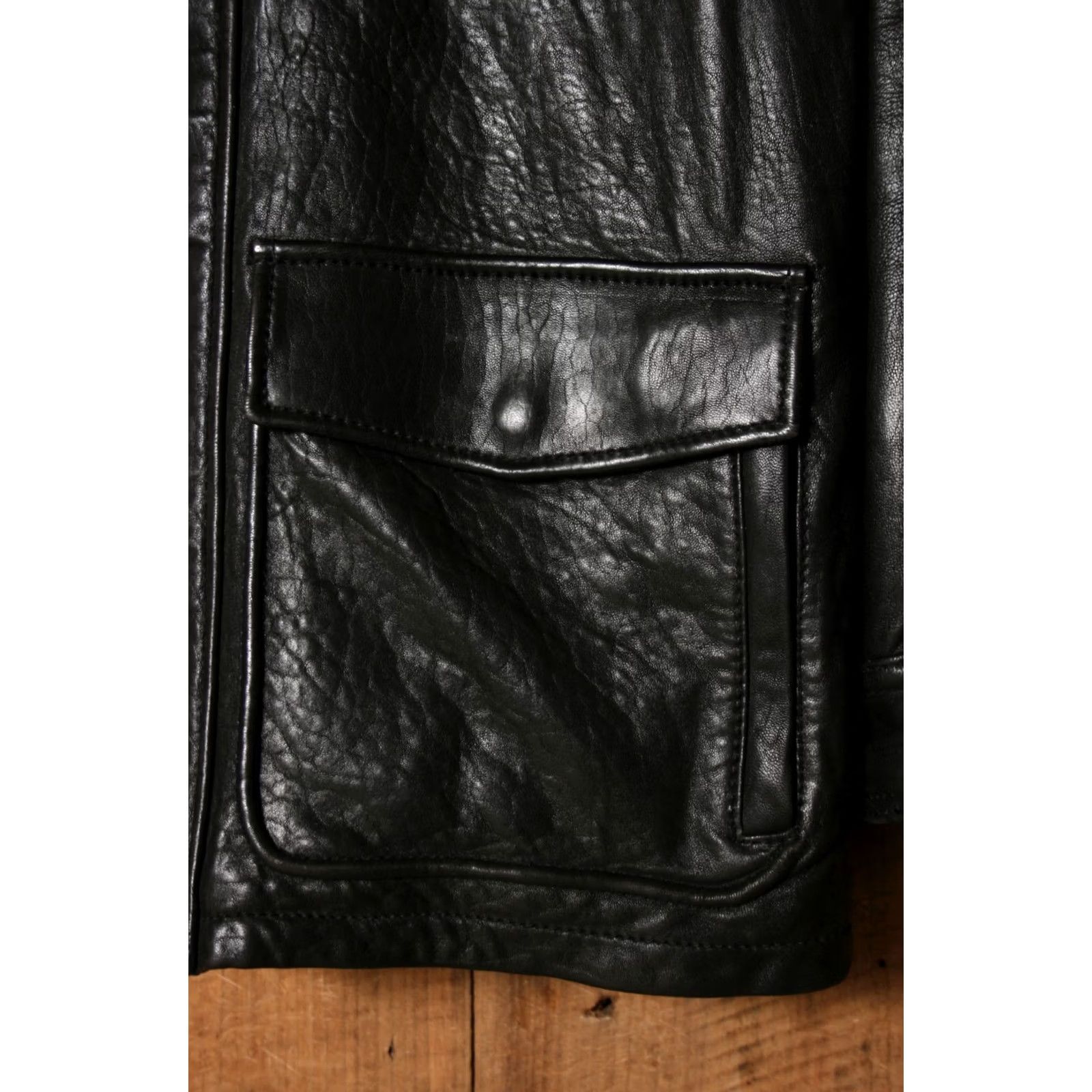Andrew Marc ANDREW MARC Leather Jacket Mens S Black Insulated Lined Removable Shearling Collar Biker Zip Snap Winter Fall Size US S / EU 44-46 / 1 - 6 Thumbnail