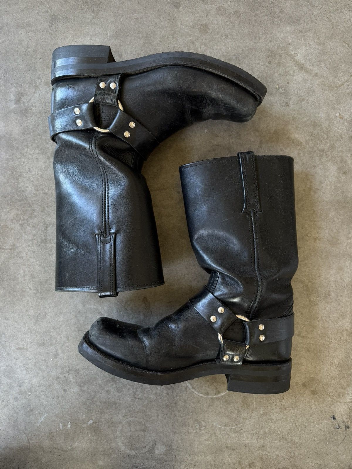 Vintage Frye Harness Boots Made in USA