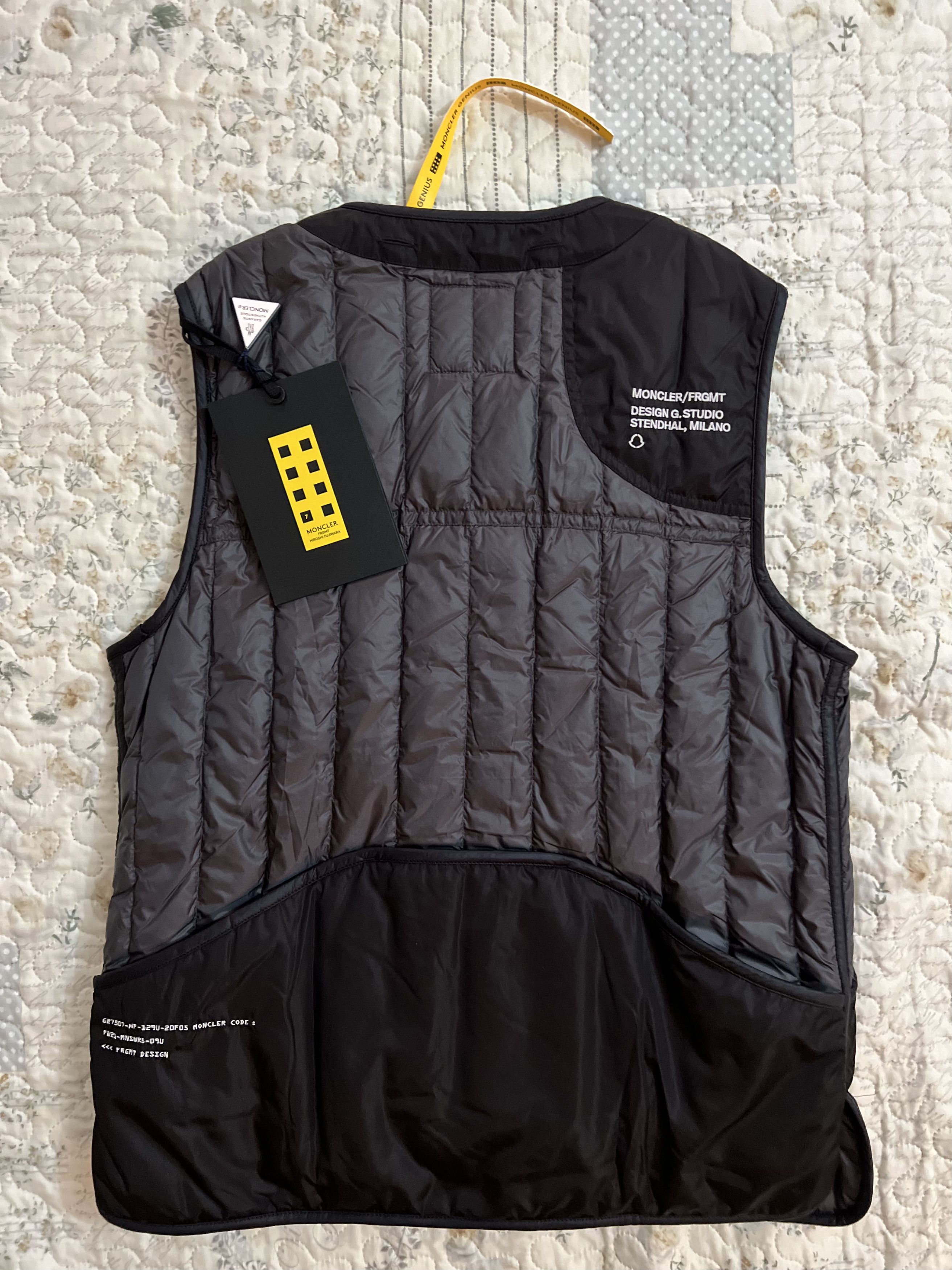 Fragment Design × Moncler Moncler Genius 7 FRGMT Hiroshi Fujiwara Down  Dalim Vest | Grailed