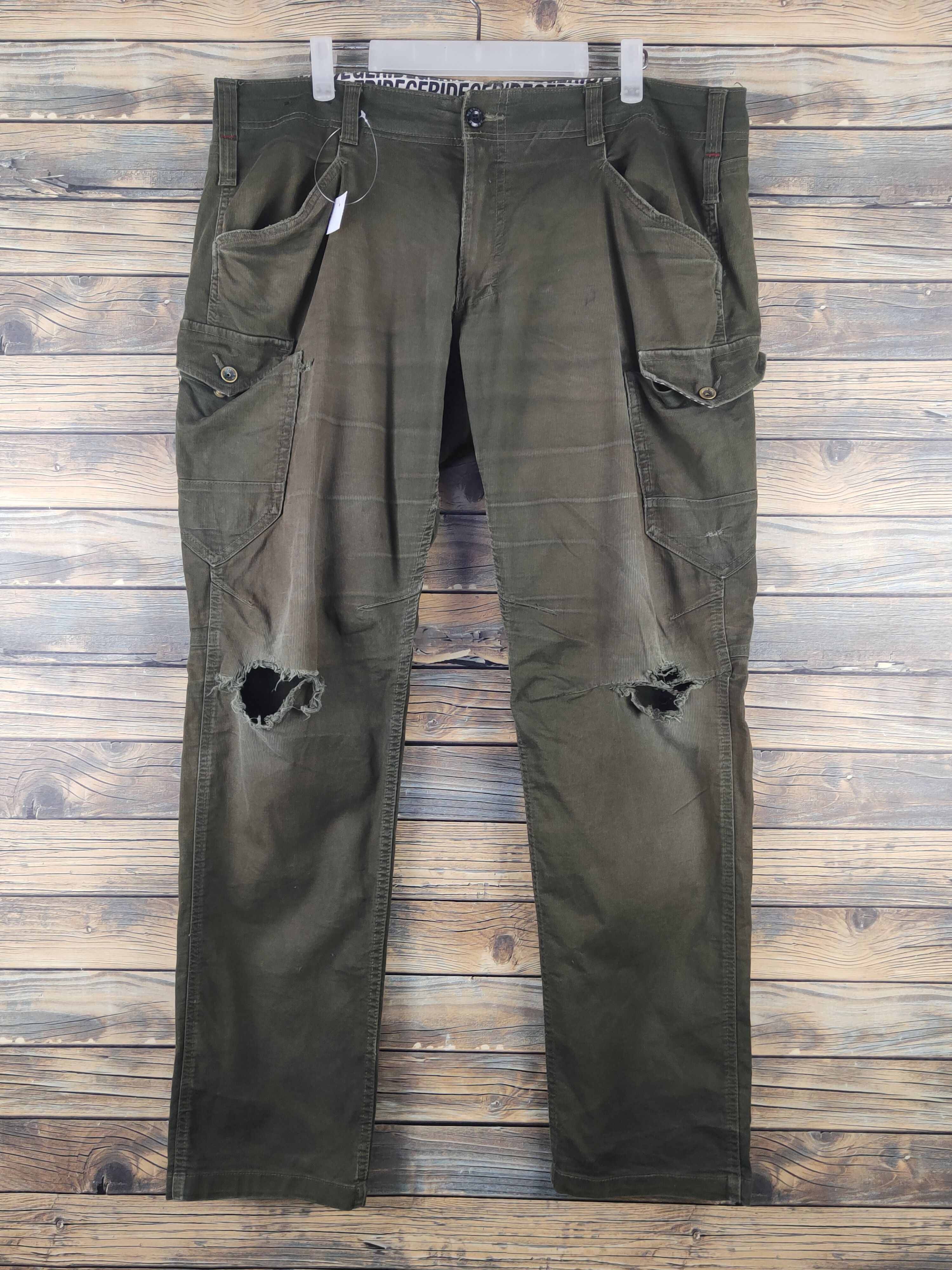 Japanese Brand Geride Olive Multipocket Tactical Cargo Pants #W2264 Size US 38 / EU 54 - 1 Thumbnail