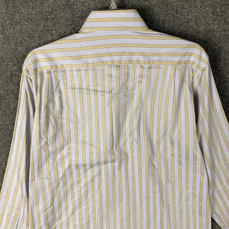 Other Alessandro Dress Shirt Men's 39 15.5 Long Sleeve Striped Size US M / EU 48-50 / 2 - 8 Thumbnail