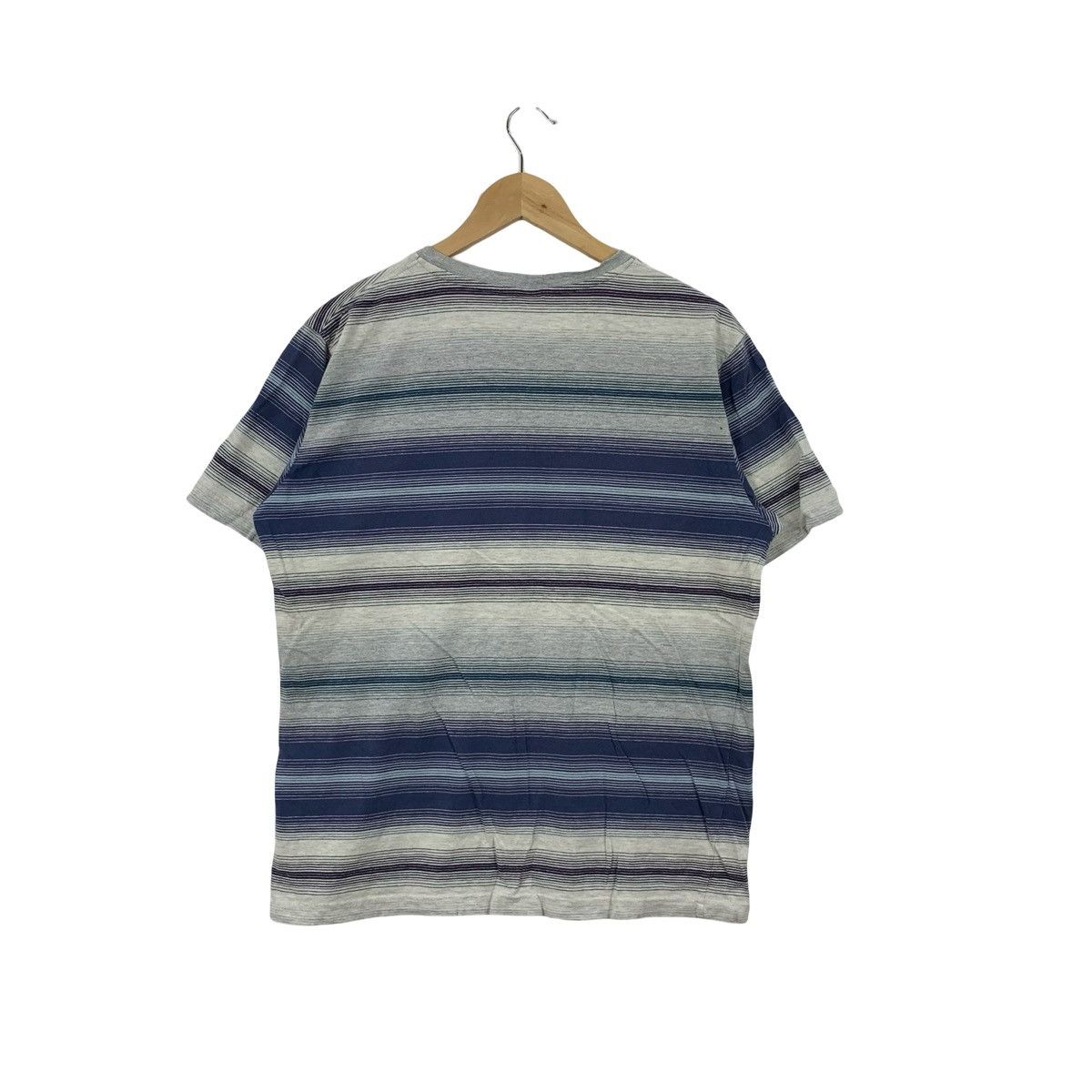 Hang Ten Vintage HANG TEN Single Pocket Retro Stripe Design Tee Shirt Size US L / EU 52-54 / 3 - 7 Thumbnail