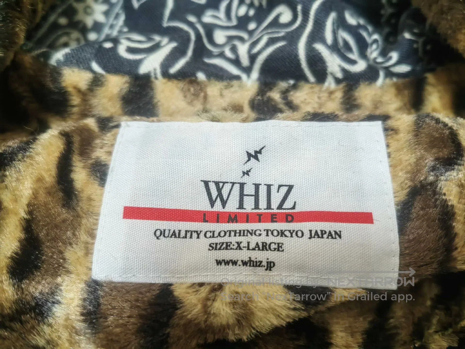 WHIZ LIMITED leopard print hooded jacket for men. Size US XL / EU 56 / 4 - 4 Thumbnail