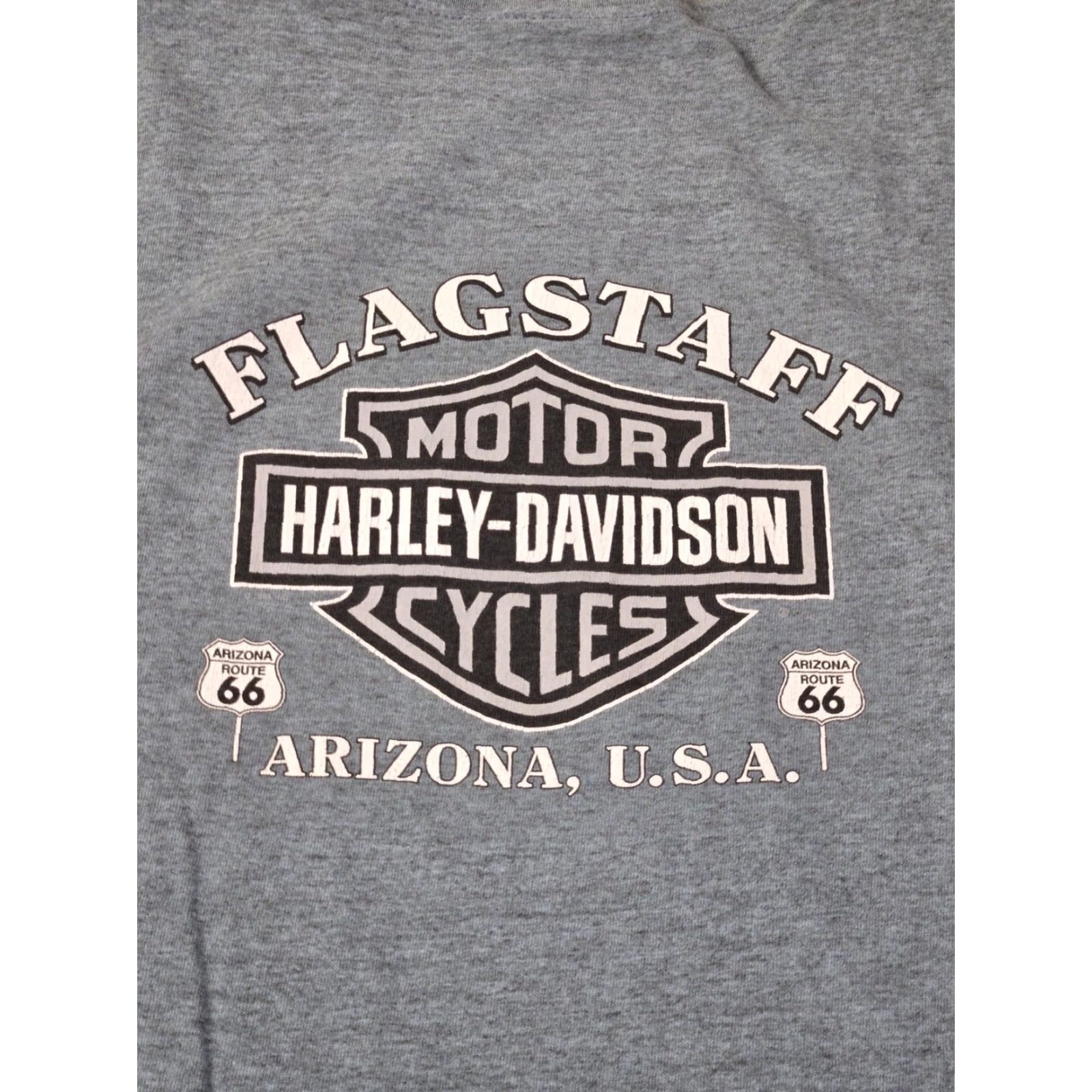 Harley Davidson Harley-Davidson Shirt Womens Medium Sleeveless Gray Route 66 USA Flagstaff Arizona Graphic Print Back Print Classic Size M / US 6-8 / IT 42-44 - 6 Thumbnail