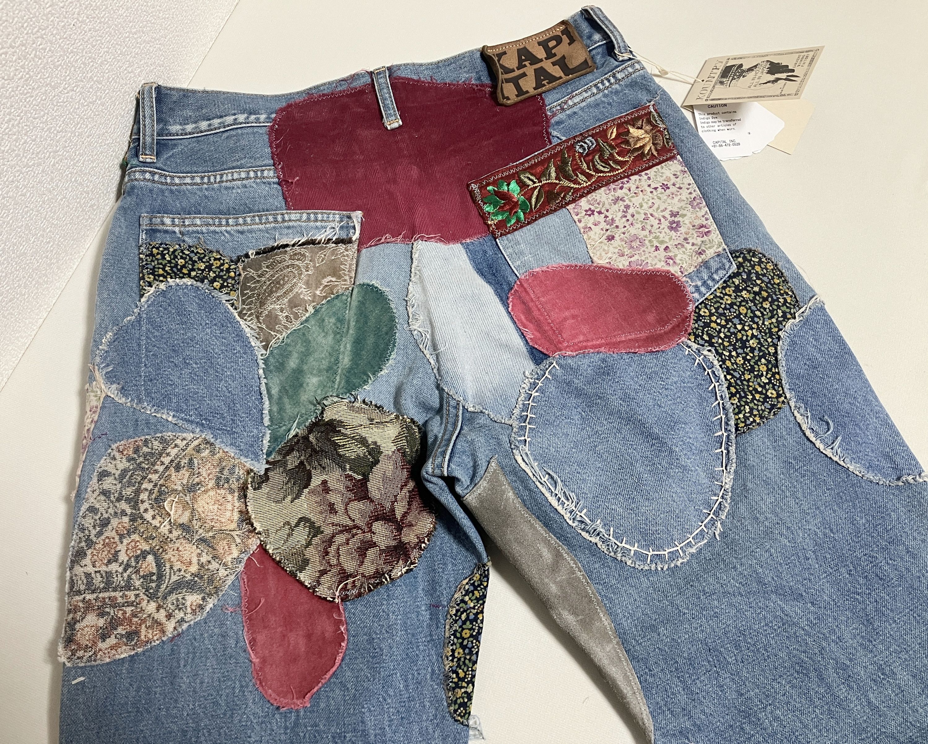 Kapital KAPITAL 14oz denim flare jeans hippie insane remake denim Size US 34 / EU 50 - 7 Thumbnail