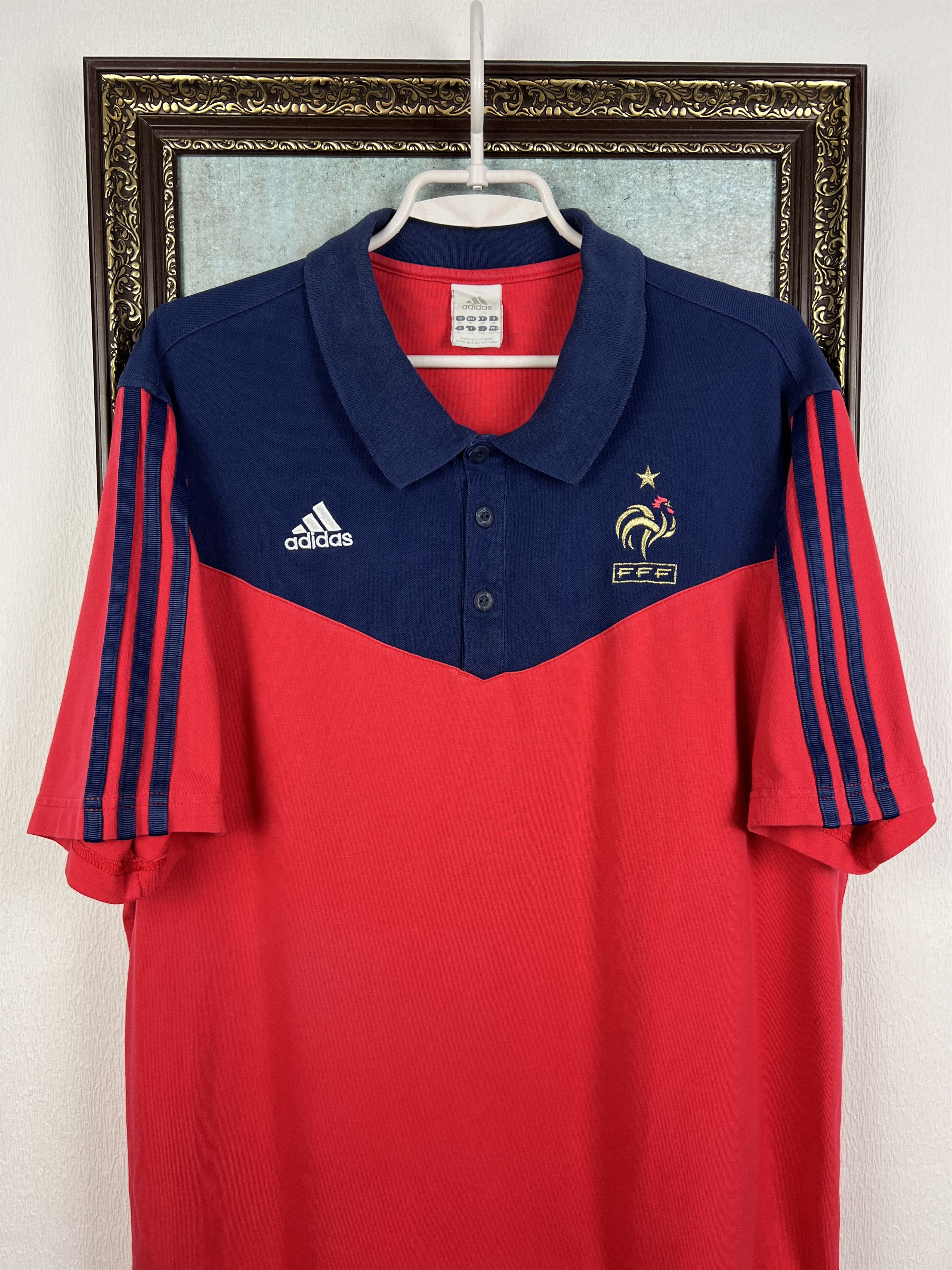 Adidas Adidas France Football Train Polo Shirt Soccer Jersey Trikot Size US XL / EU 56 / 4 - 2 Thumbnail
