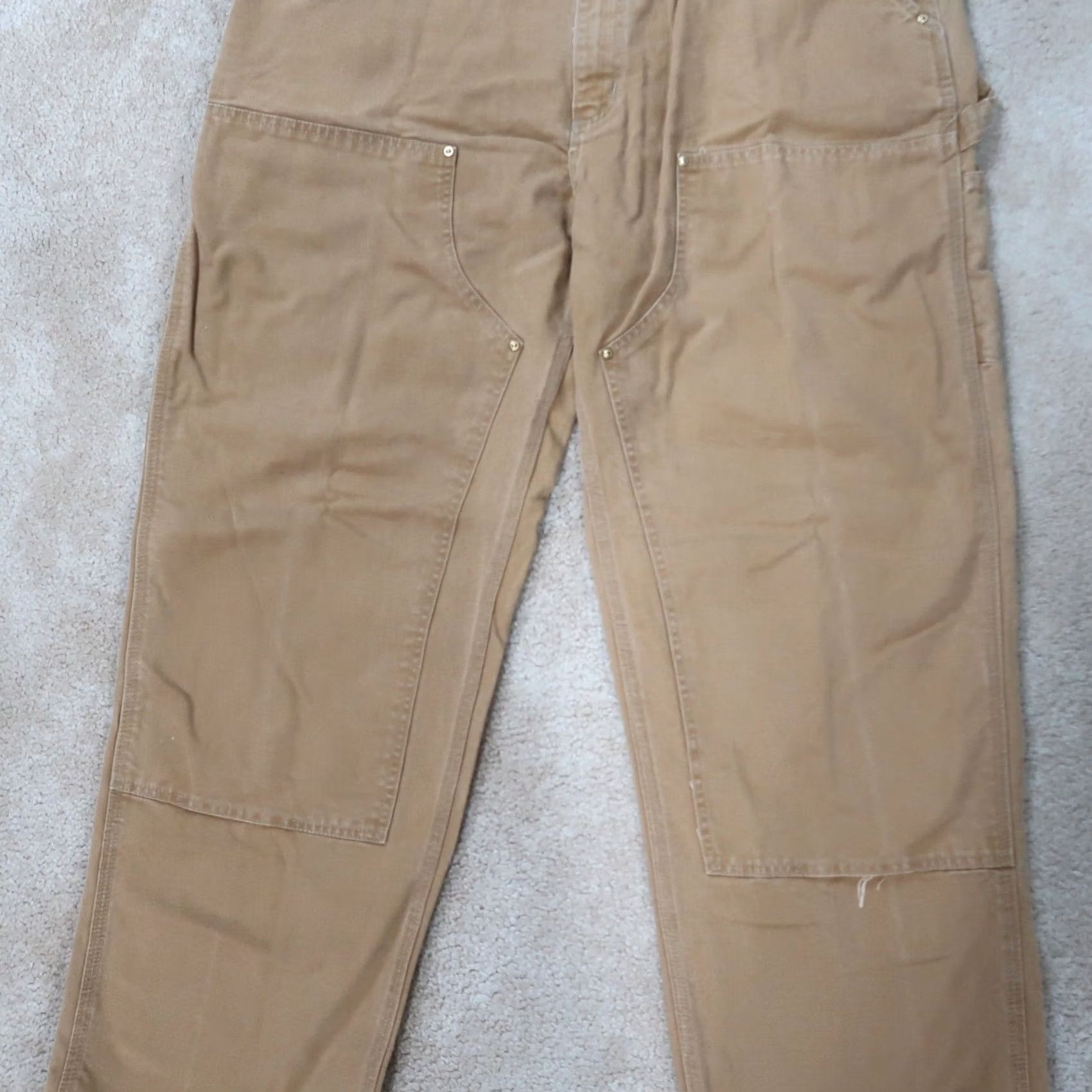 Carhartt Carhartt Carpenter Pants Men 42x32 Duck Canvas Baggy Straight 5-Pocket Brown 90s Style Workwear Cotton Jeans Size US 42 / EU 58 - 2 Thumbnail