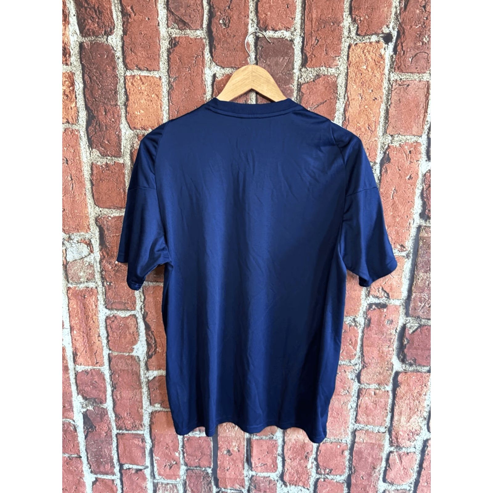 Adidas Adidas Womens Blue Athletic Short Sleeve Shirt Slim Fit Size Large Size L / US 10 / IT 46 - 2 Thumbnail