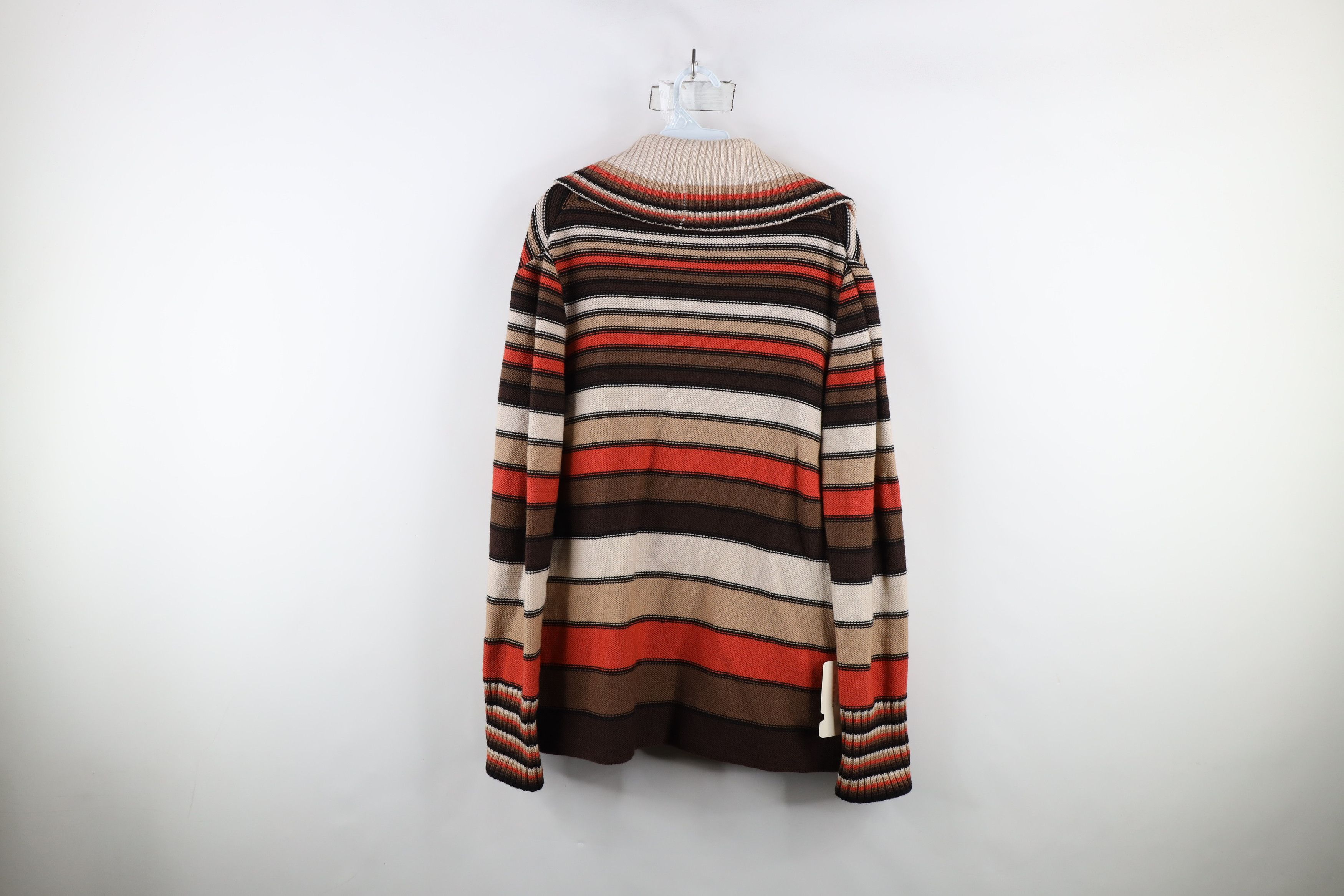 Vintage Deadstock Vintage 70s Mid Century Modern Wool Knit Sweater Size L / US 10 / IT 46 - 13 Thumbnail