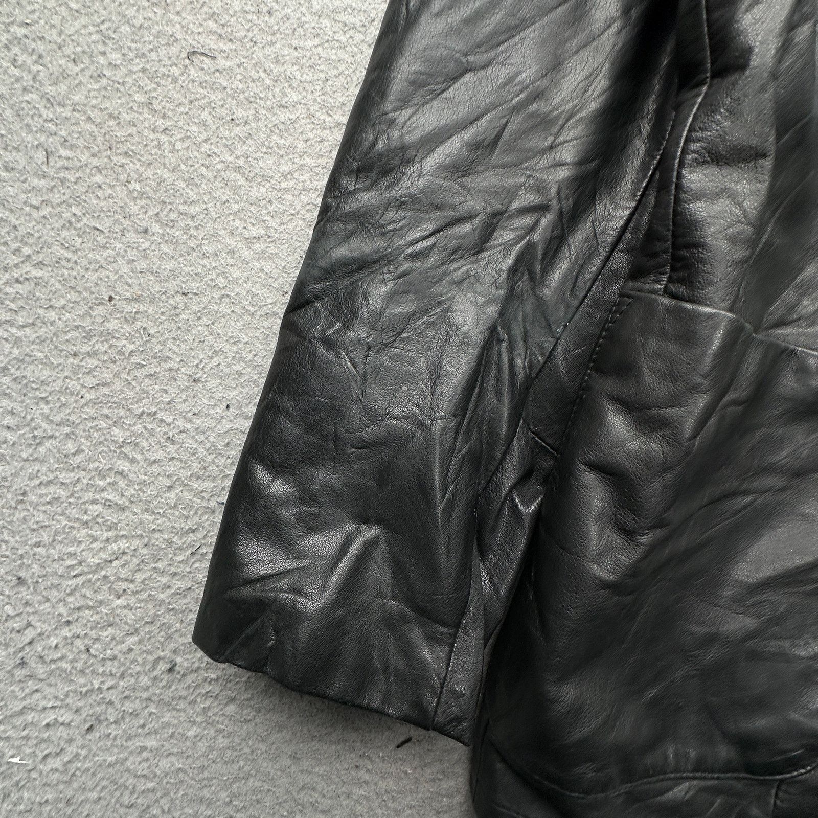 Remy Vintage Remy Leather Blazer Sport Coat Mens 44 Large Size US L / EU 52-54 / 3 - 10 Thumbnail