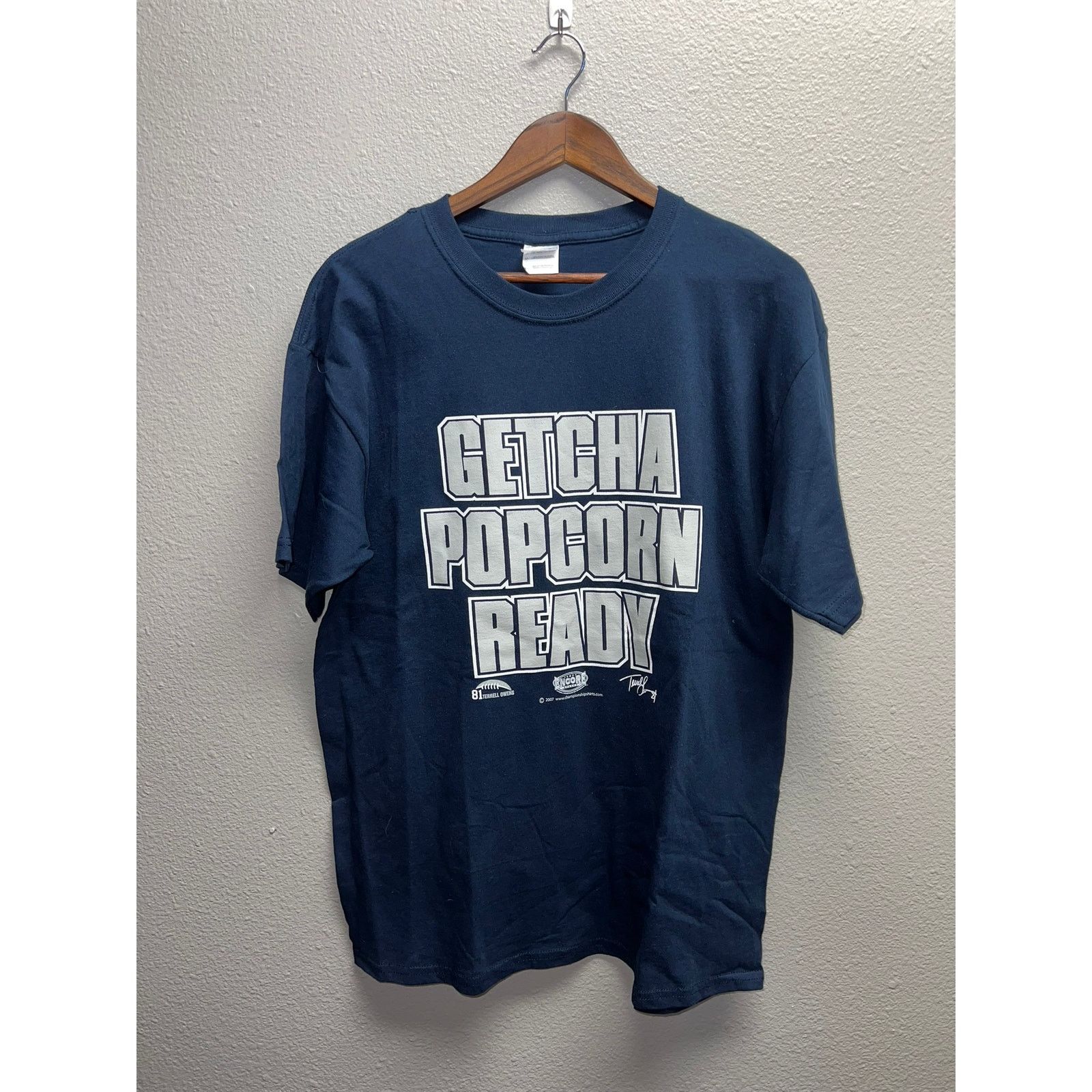 Gildan Terrell Owens Shirt Popcorn Ready Dallas Cowboys Football L Size US L / EU 52-54 / 3 - 1 Thumbnail