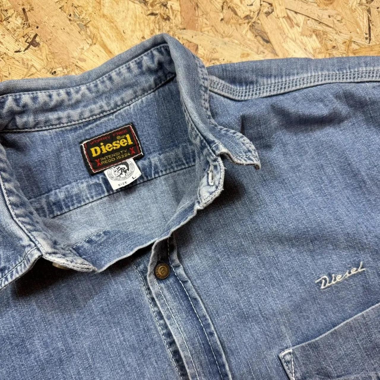Diesel Diesel Vintage Shirt Button Up Blue Size US L / EU 52-54 / 3 - 5 Thumbnail