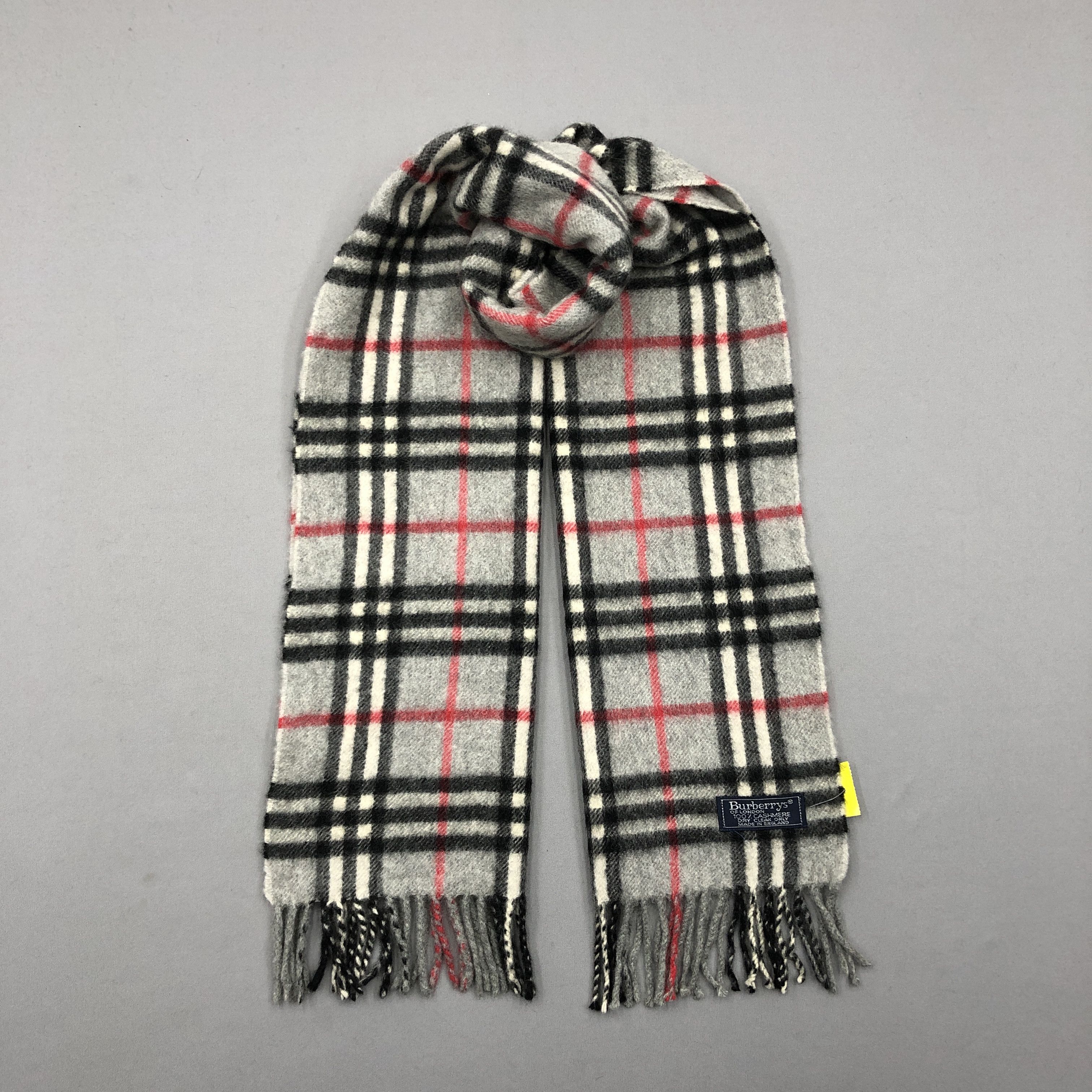 Burberry Vintage Burberry Scarf Nova Check Wool Cashmere Scarves Size ONE SIZE - 1 Thumbnail