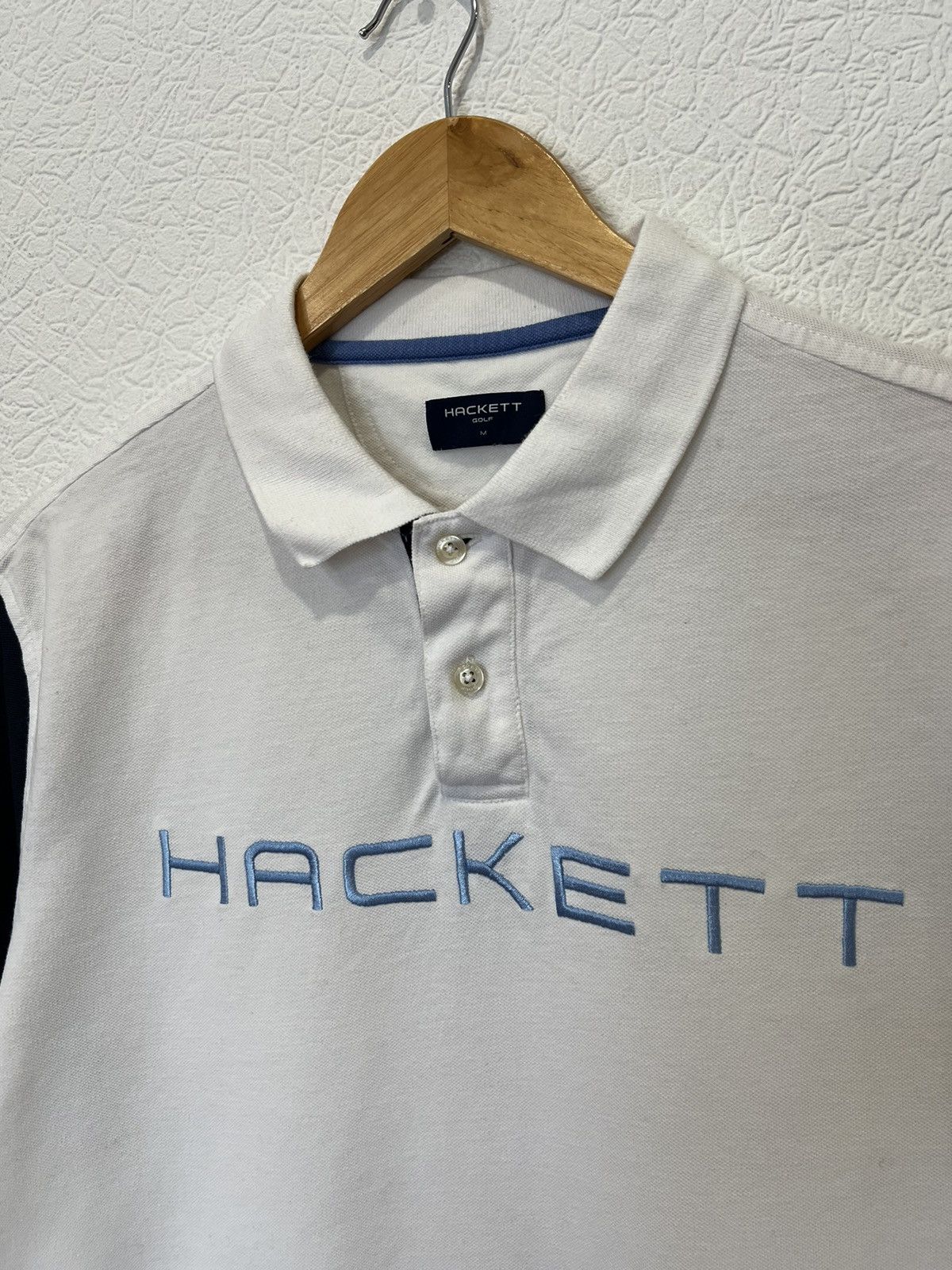 Hackett Hackett White Polo T Shirt Tee Size US M / EU 48-50 / 2 - 2 Thumbnail