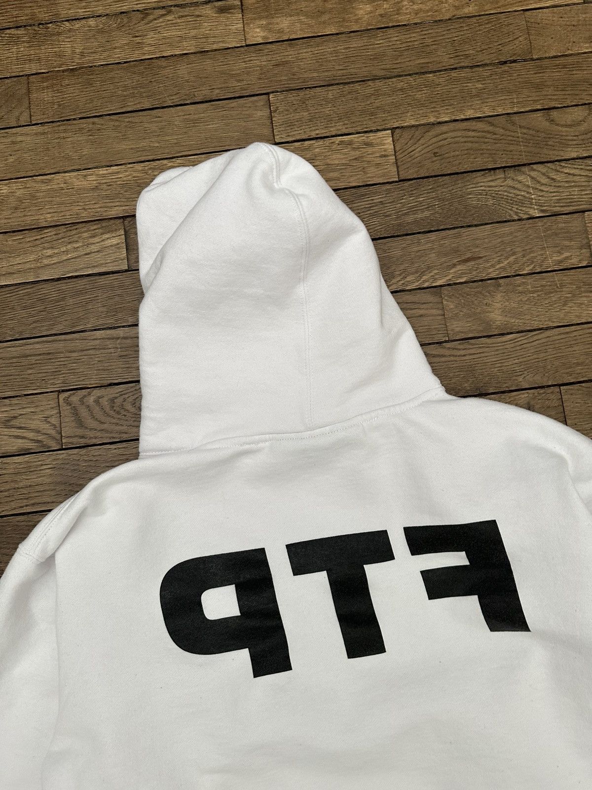 Fuck The Population RARE Fuck The Population Reverse Logo Hoodie White FW18 2018 Size US L / EU 52-54 / 3 - 3 Thumbnail