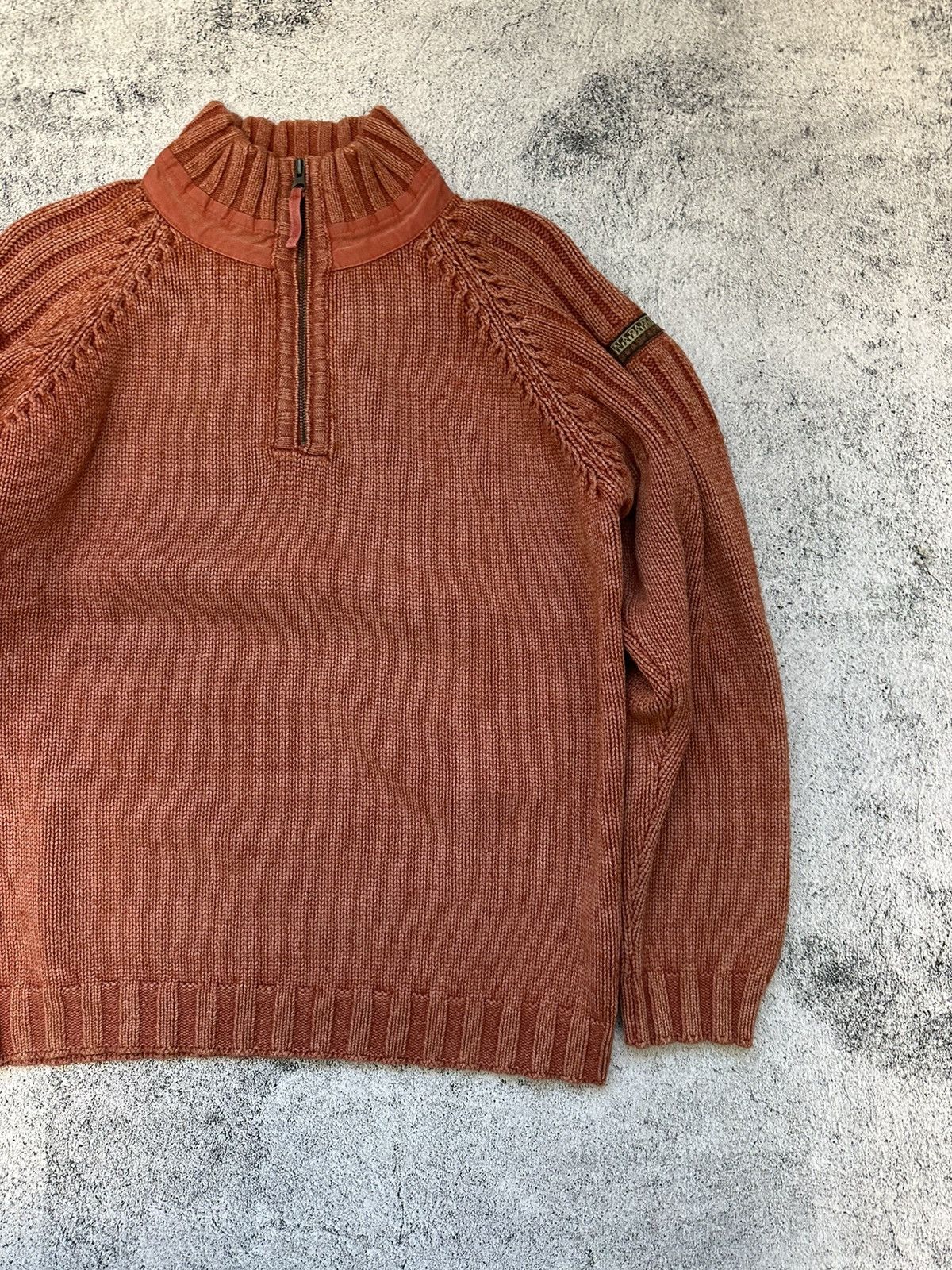 Napapijri Napapijri Heavyweight 1/4 Zip Sweater Made In Italy Size US L / EU 52-54 / 3 - 3 Thumbnail