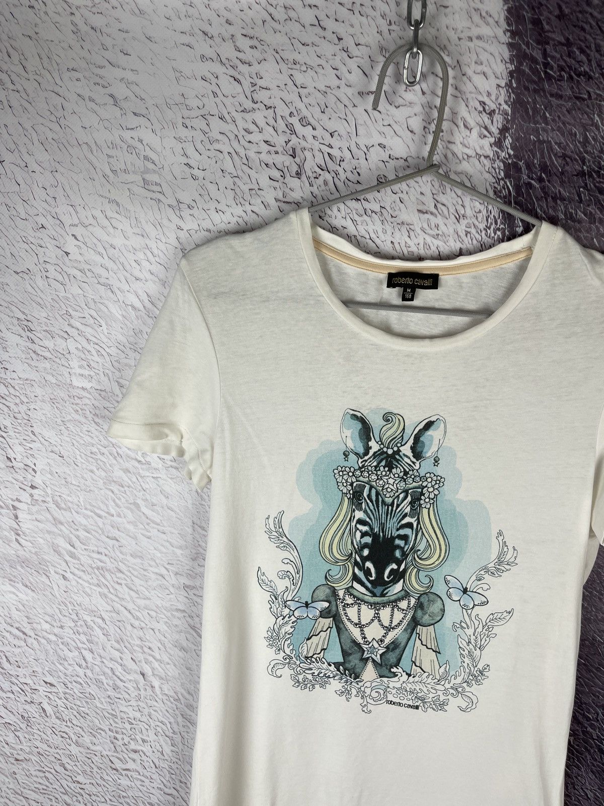 Roberto Cavalli Roberto Cavalli vintage zebra 🦓 big print tee shirt Size M / US 6-8 / IT 42-44 - 2 Thumbnail