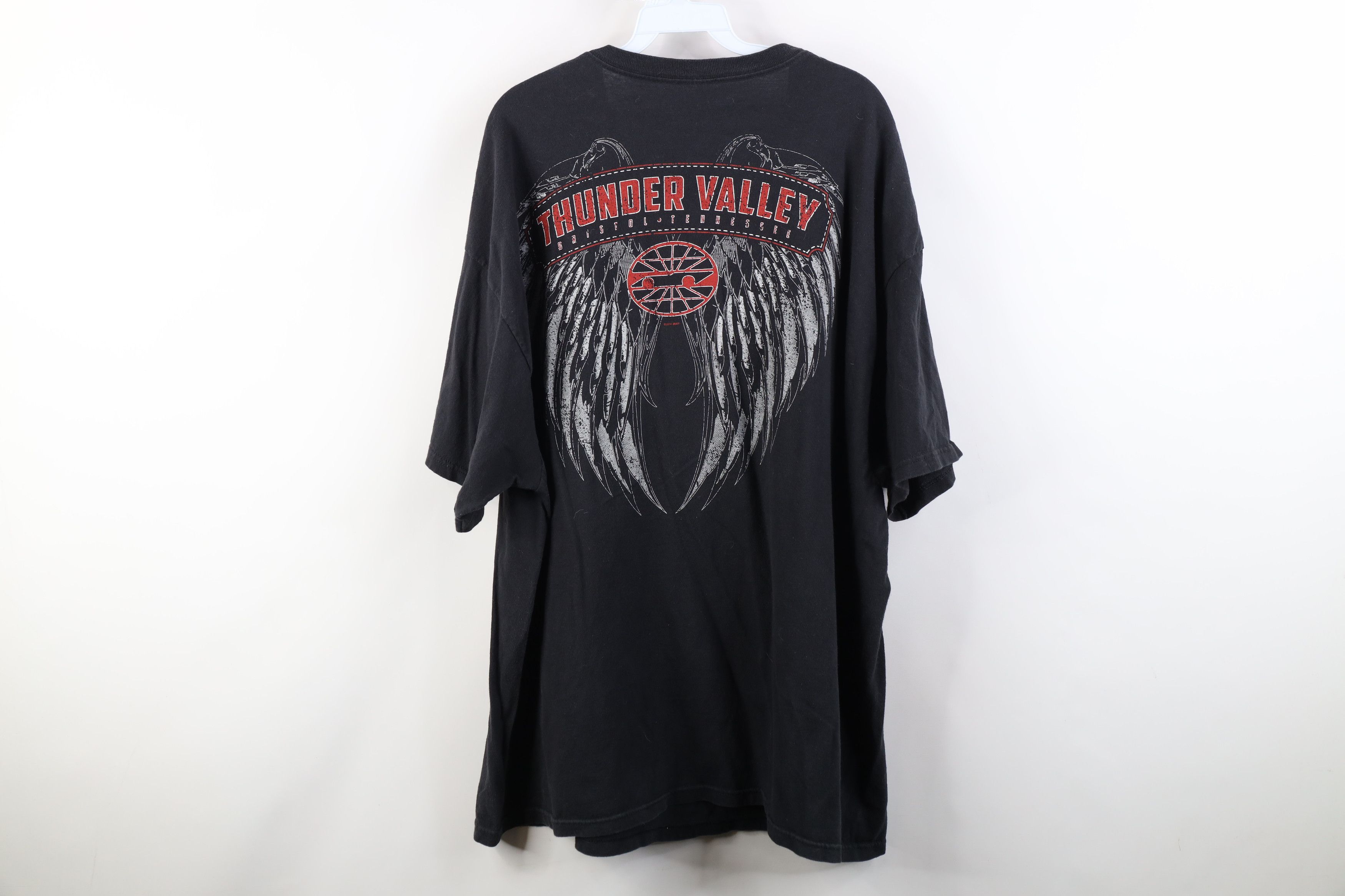 Vintage Vintage Y2K Valley Bristol Motor Skull Wings T-Shirt Size US XXL / EU 58 / 5 - 12 Thumbnail