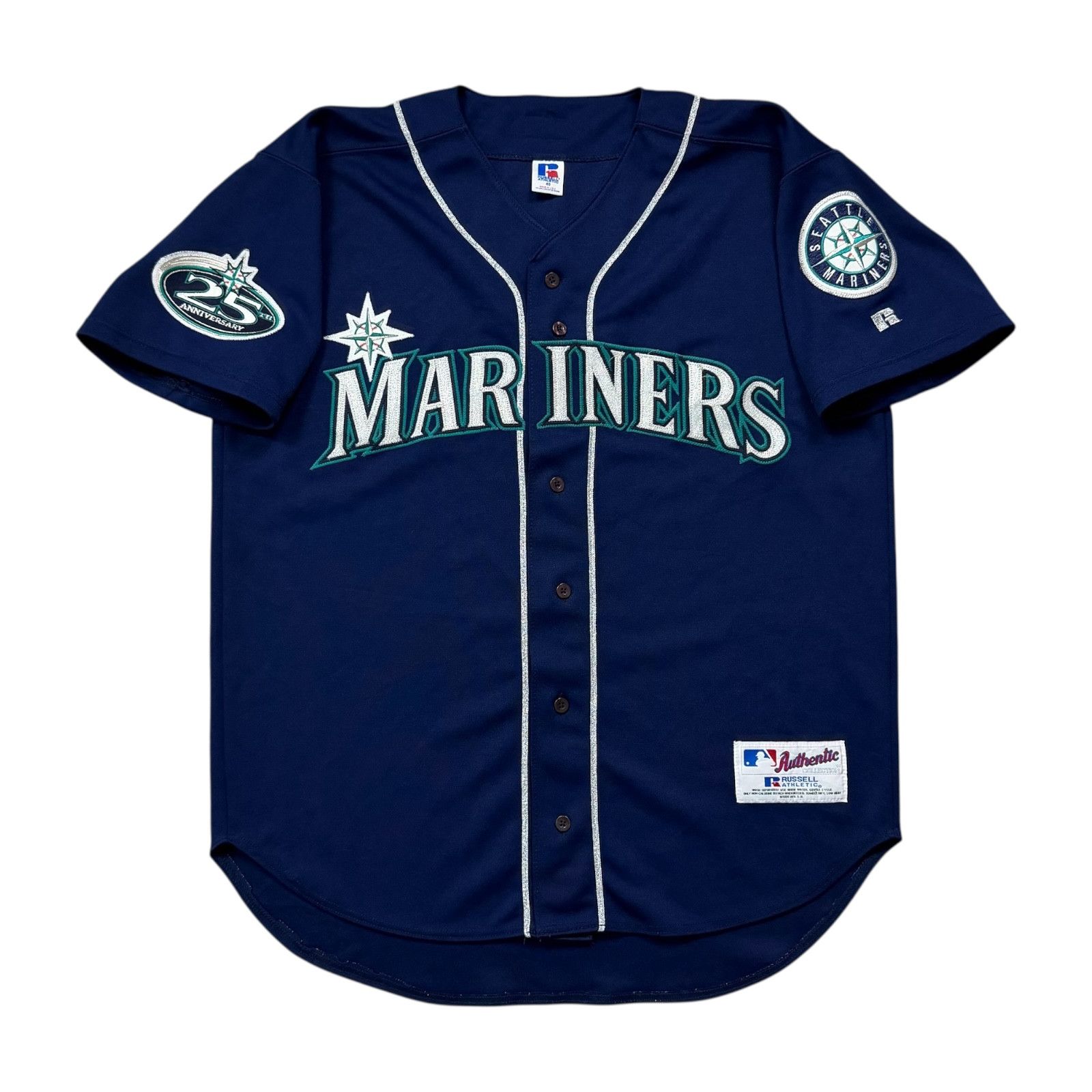 MLB VTG 00s SEATTLE MARINERS RUSSELL 25TH AUTHENTIC JERSEY Size US M / EU 48-50 / 2 - 1 Thumbnail