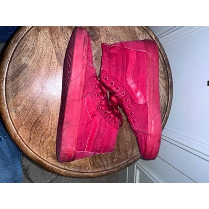 Vans Vans SK8-Hi Red High Top Men's 7 Women's 8.5 Sneakers Casual Size US 8.5 / IT 38.5 - 6 Thumbnail