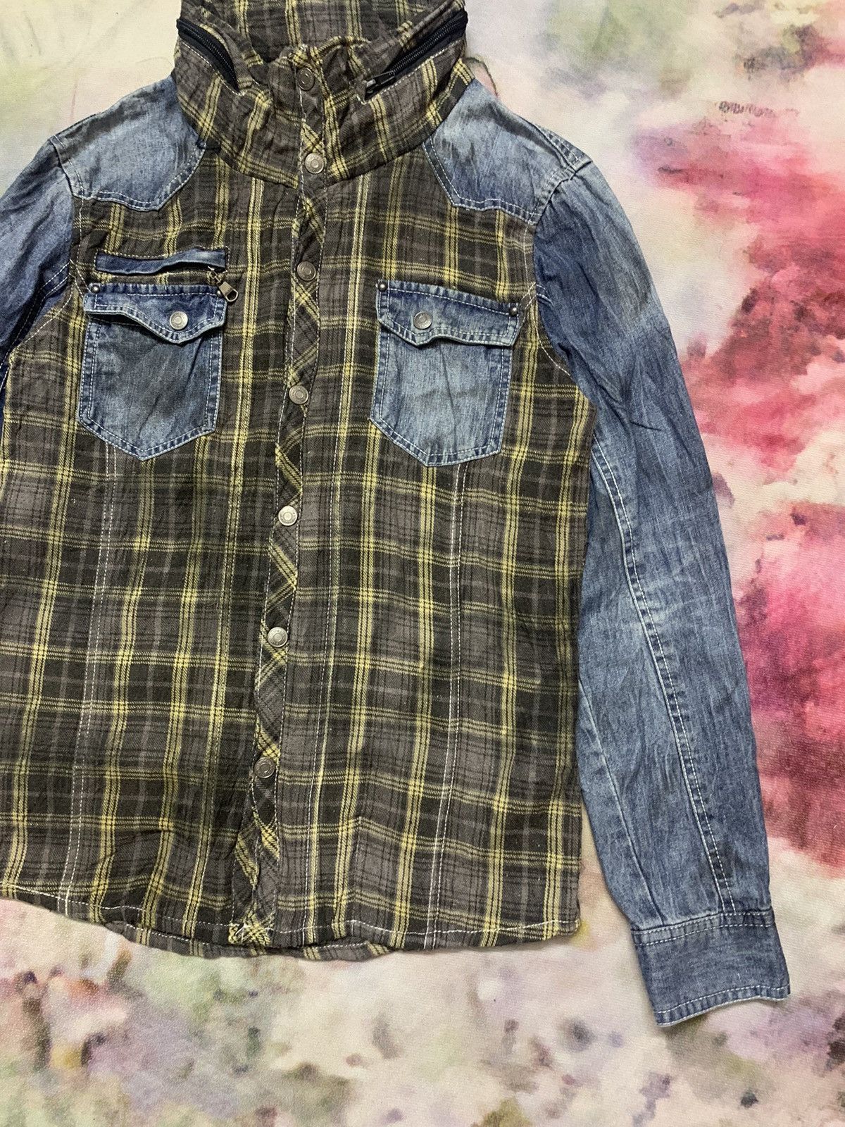In The Attic In the Attic Hybrid Flannel Washed Denim Dirty Design Size US M / EU 48-50 / 2 - 4 Thumbnail